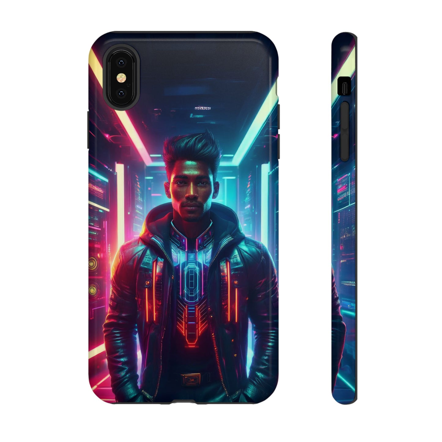 Futuristic Cyberpunk Male Cell Phone Case 001