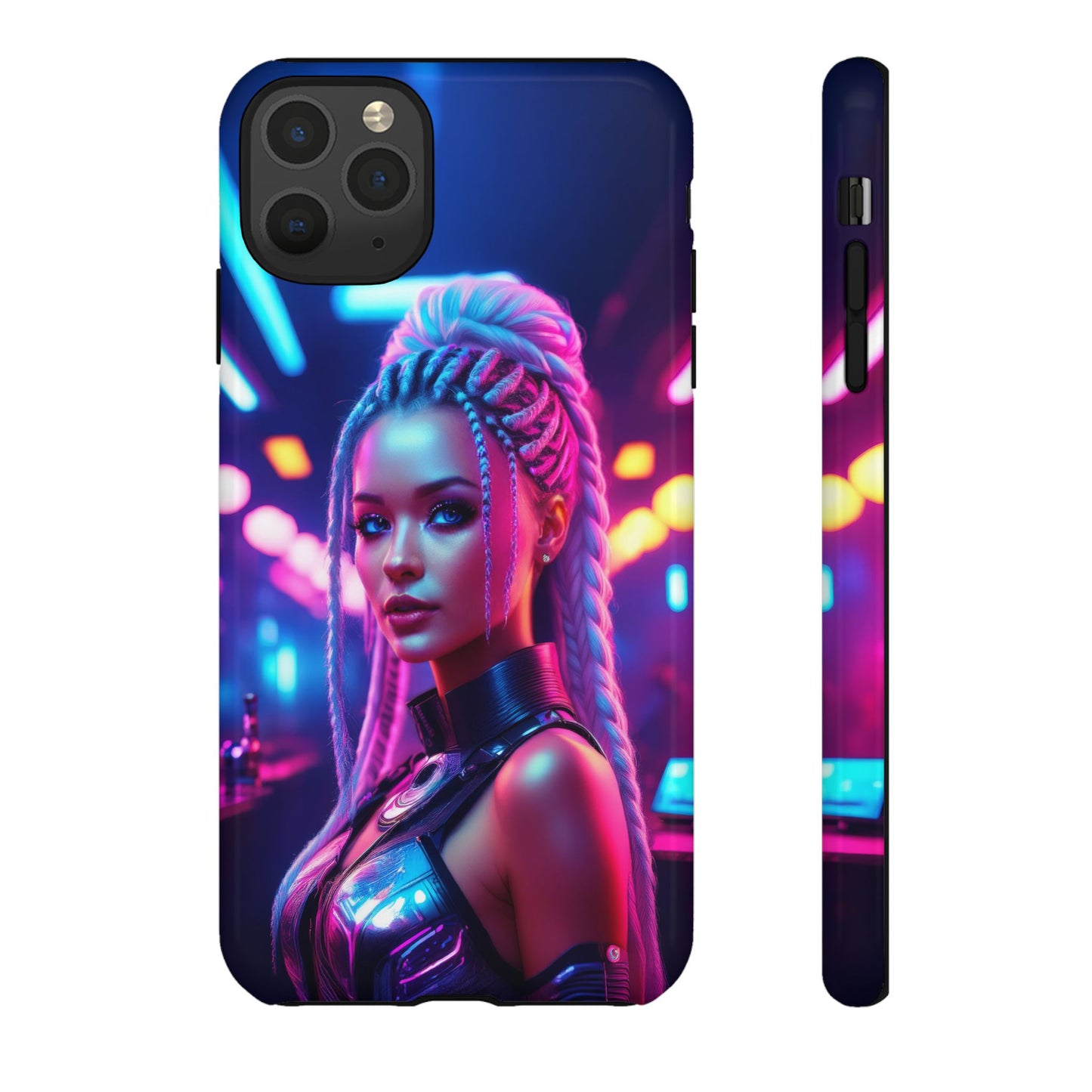 Futuristic Cyberpunk Female Cell Phone Case 007