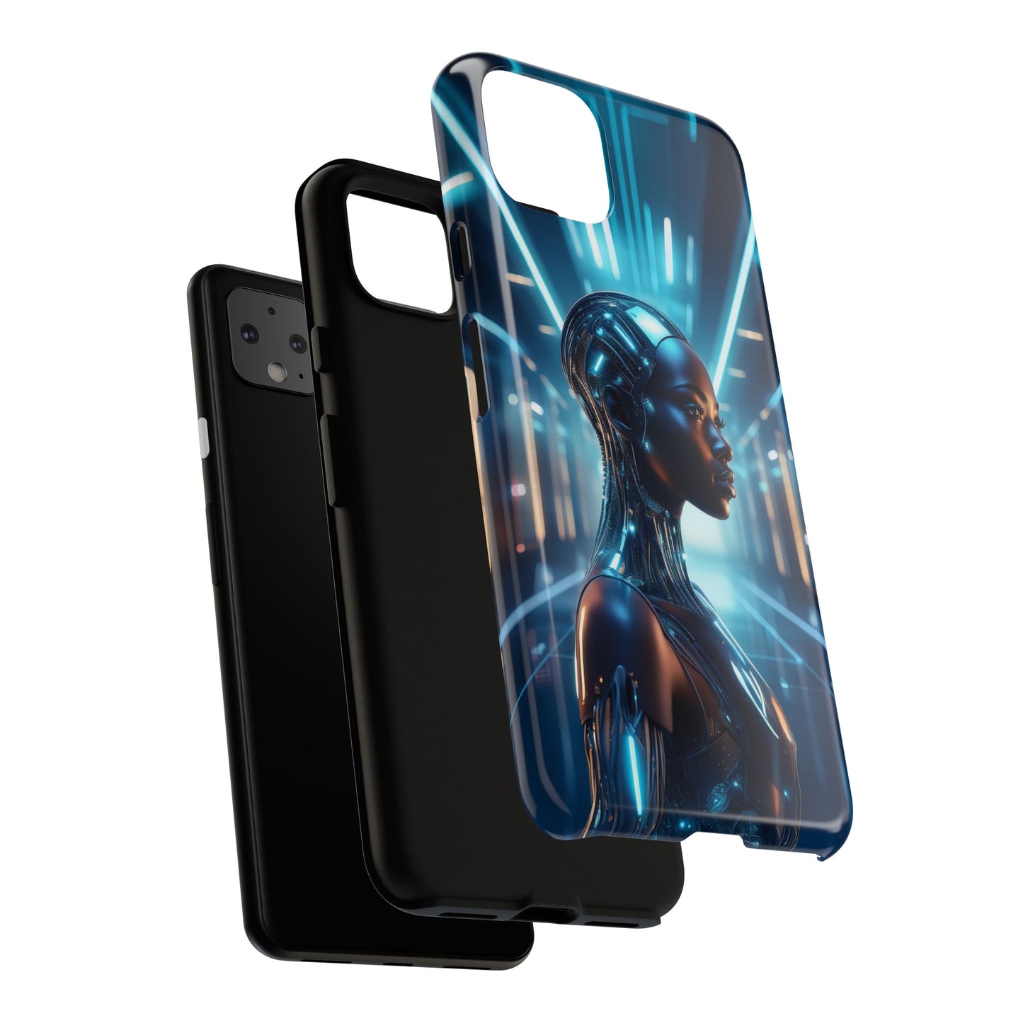 Futuristic Human Android Hybrid Cell Phone Case 003