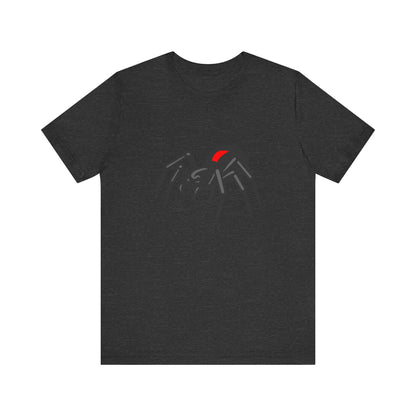 Black Widow Spider Graphic Tee Dark Theme – Deadly Cool Vector Design with Red Mark Accent