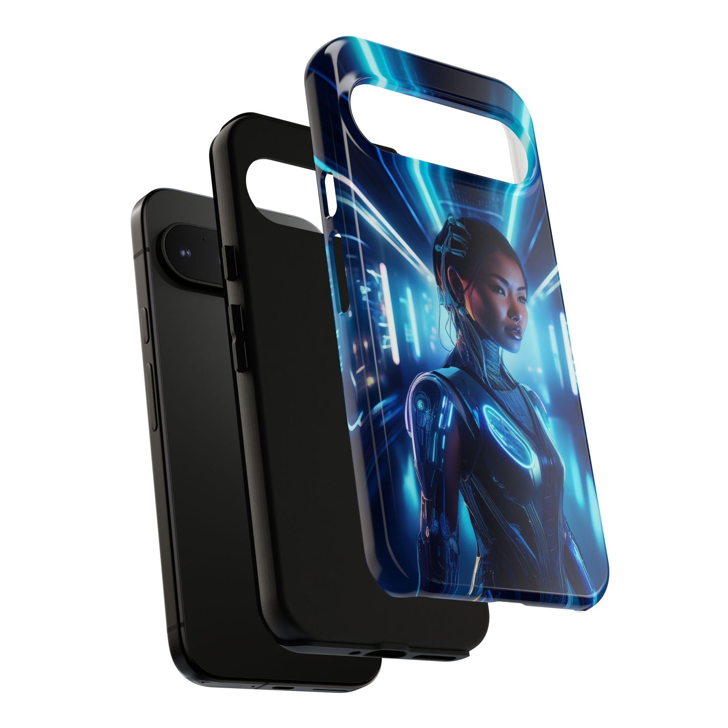 Futuristic Human Android Hybrid Cell Phone Case 004