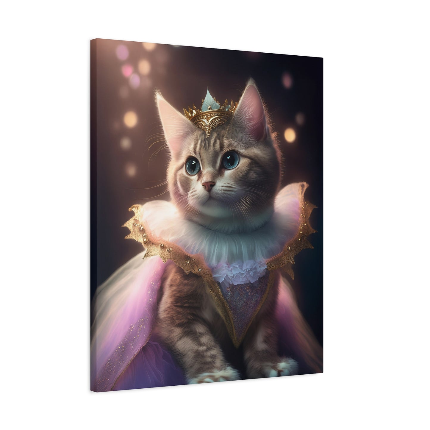 Meowgical Fairy Purrincess Canvas Art | Stretched Matte Wall Decor 002