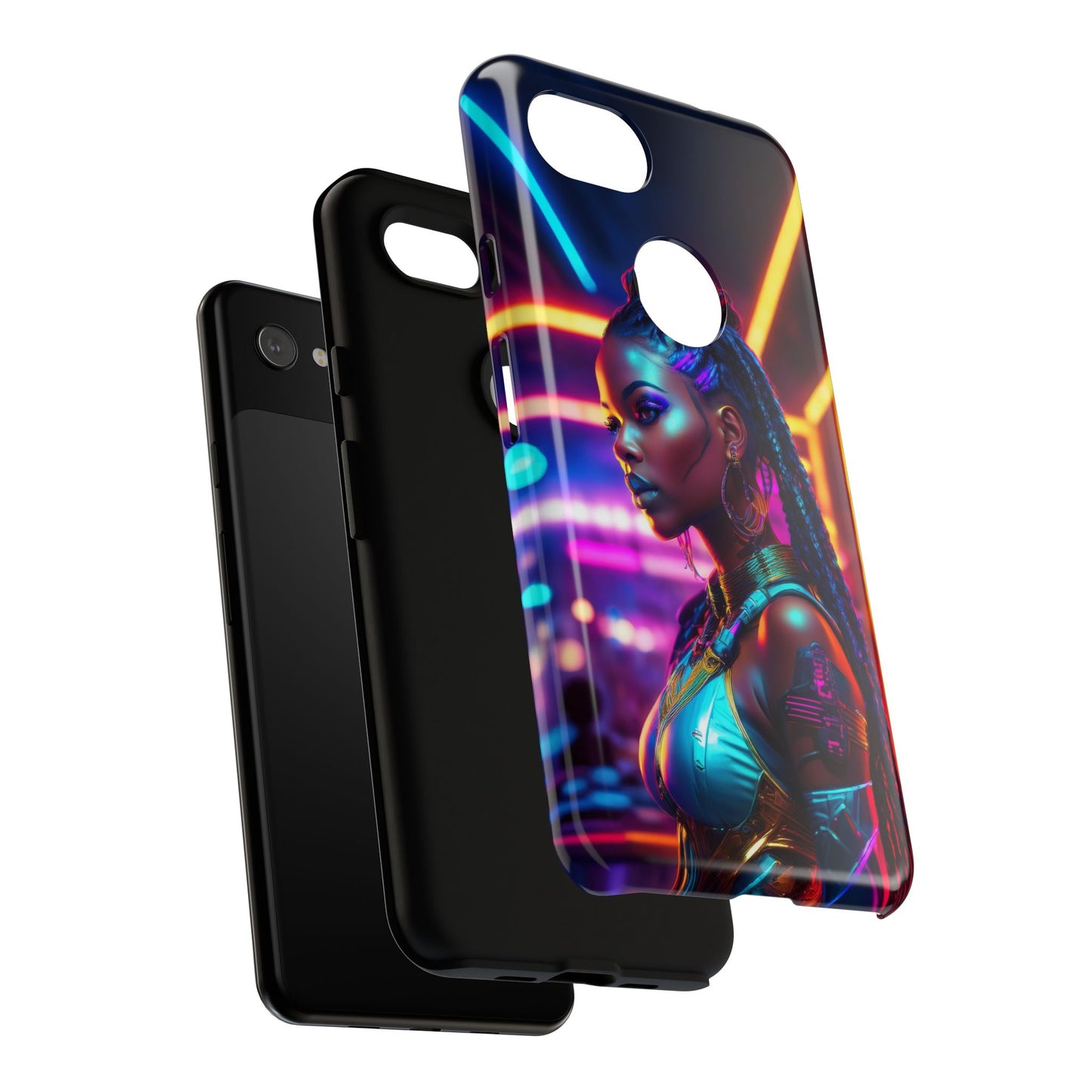 Futuristic Cyberpunk Female Cell Phone Case 006