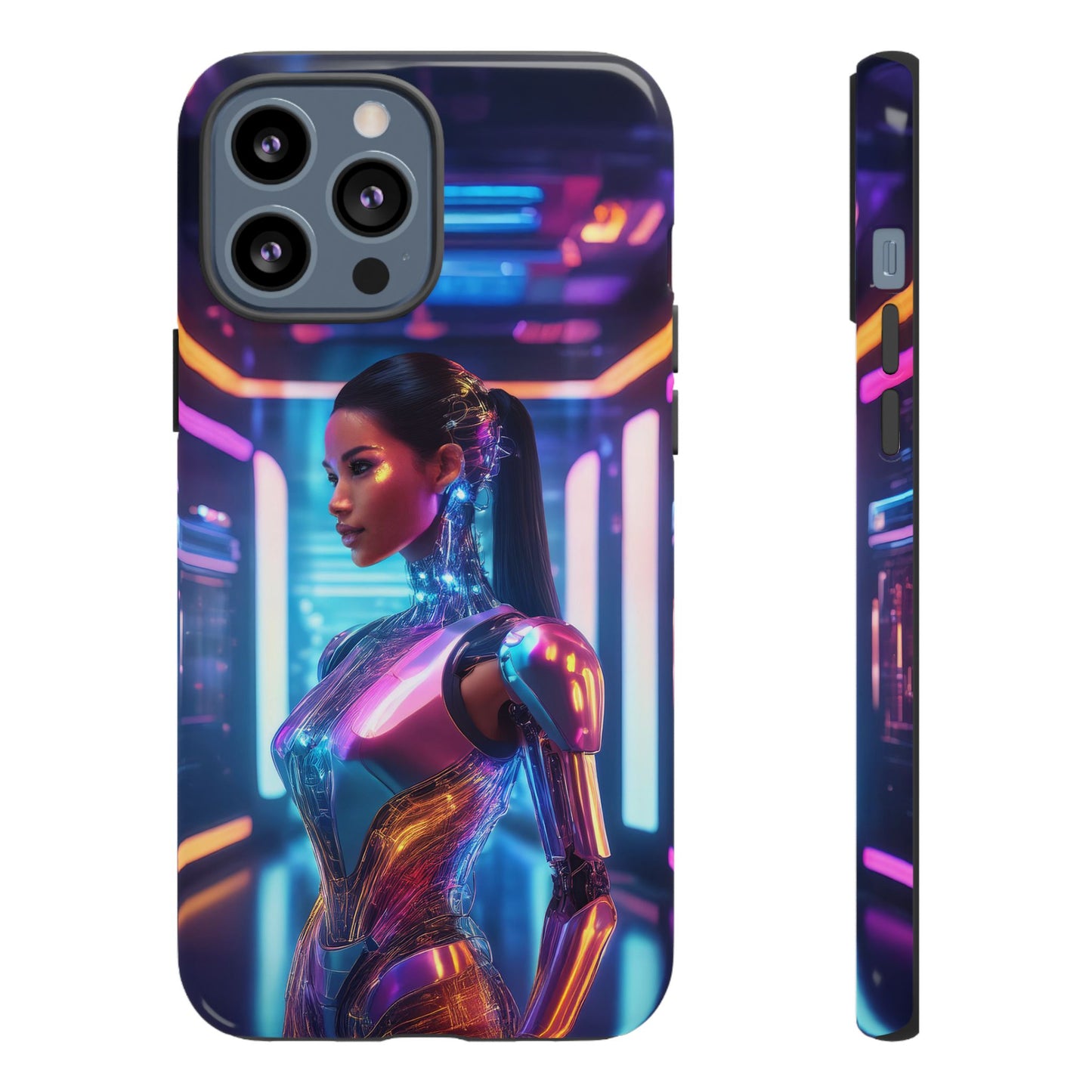 Futuristic Human Android Hybrid Cell Phone Case 016