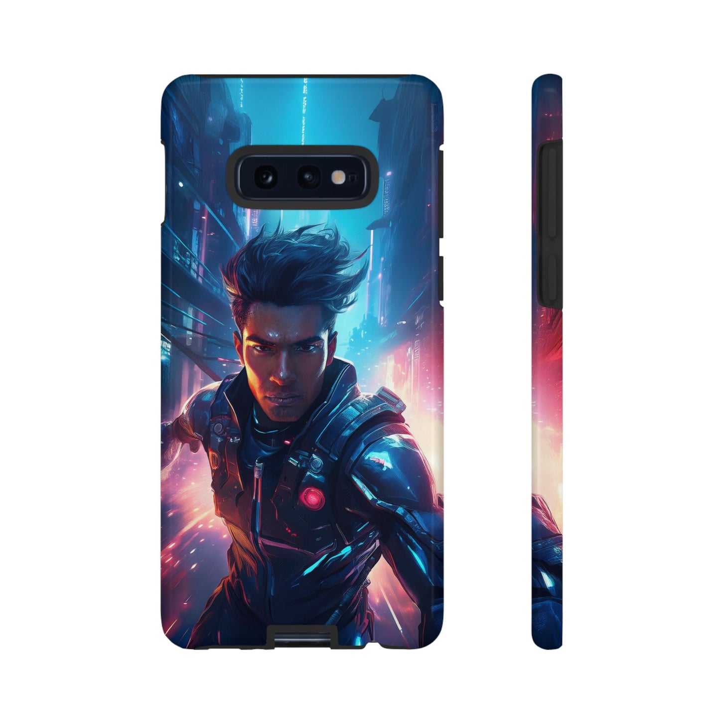 Futuristic Cyberpunk Male Cell Phone Case 017