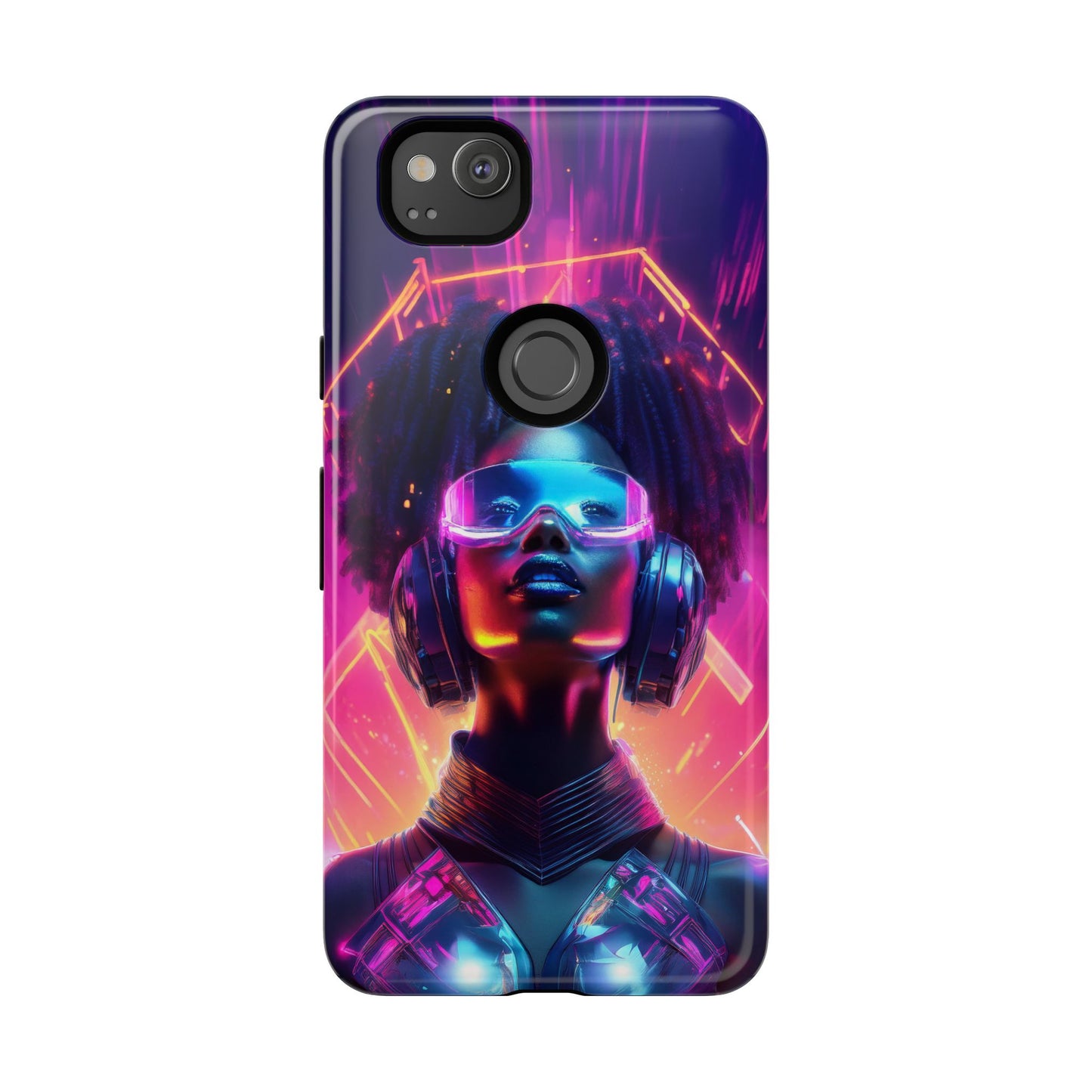 Futuristic Cyberpunk Female Cell Phone Case 030