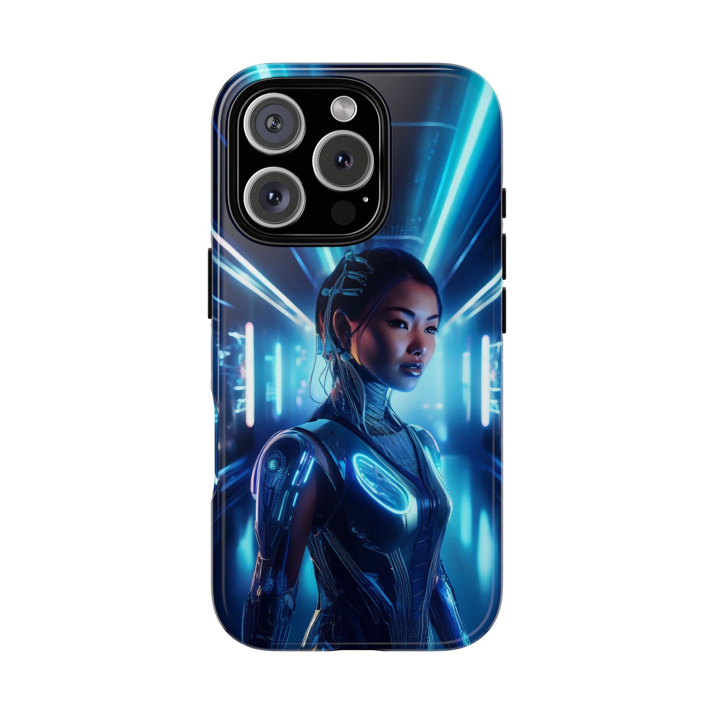 Futuristic Human Android Hybrid Cell Phone Case 004