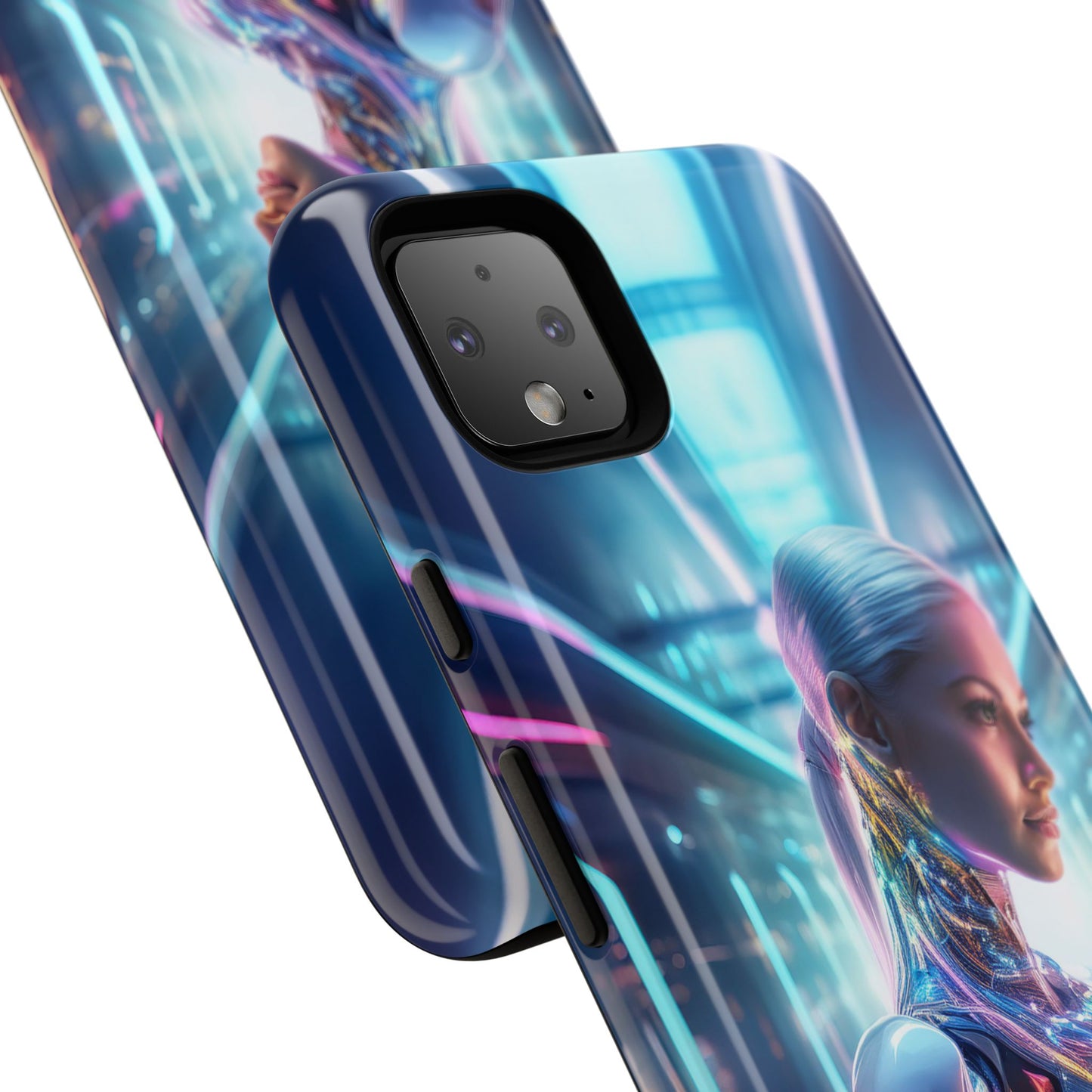 Futuristic Human Android Hybrid Cell Phone Case 015