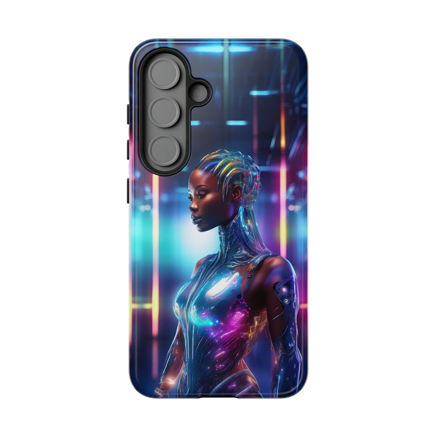 Futuristic Human Android Hybrid Cell Phone Case 014