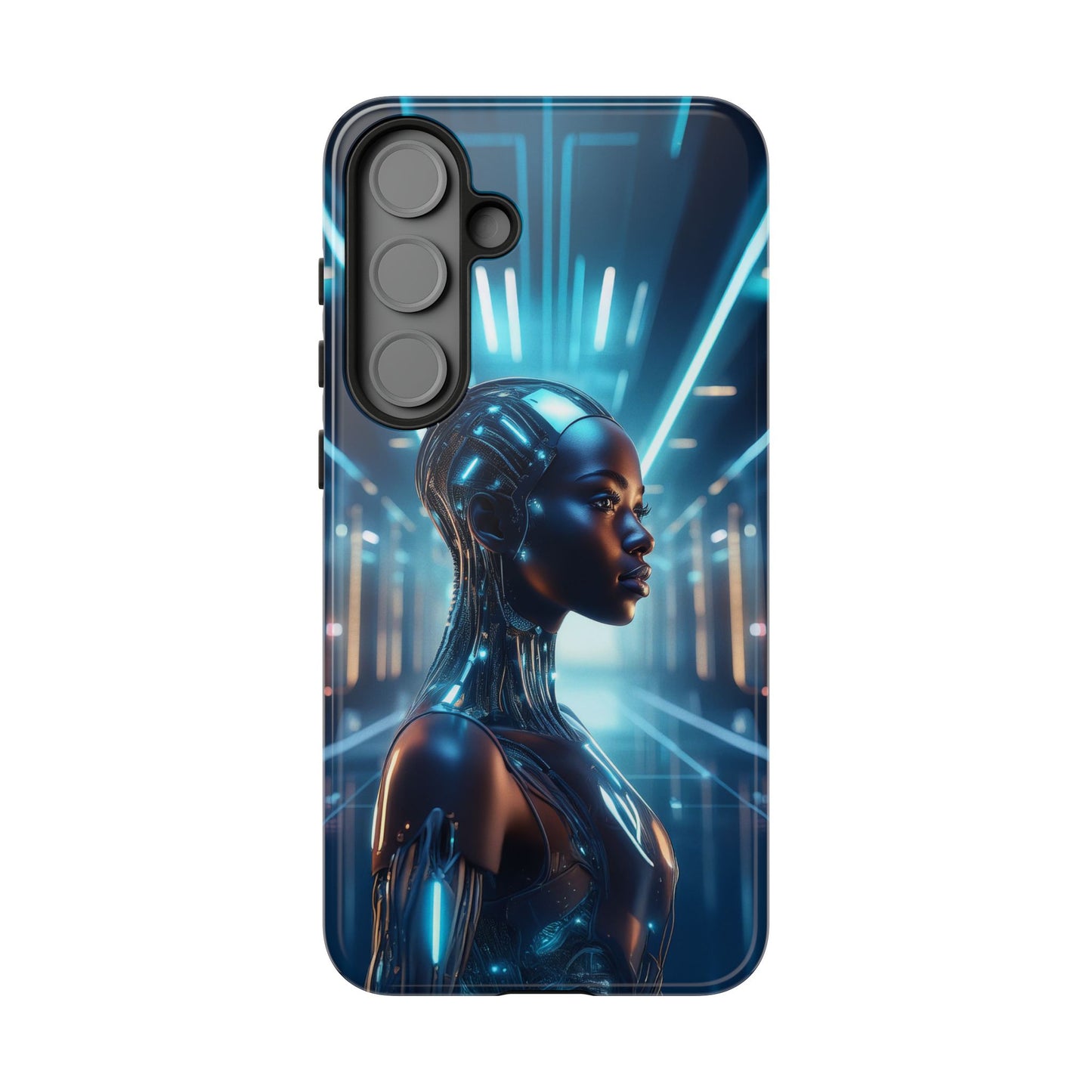 Futuristic Human Android Hybrid Cell Phone Case 003