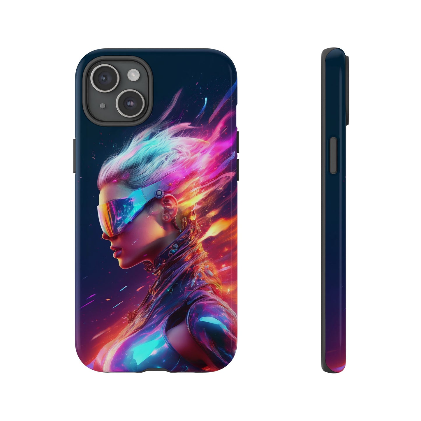 Futuristic Cyberpunk Female Cell Phone Case 025