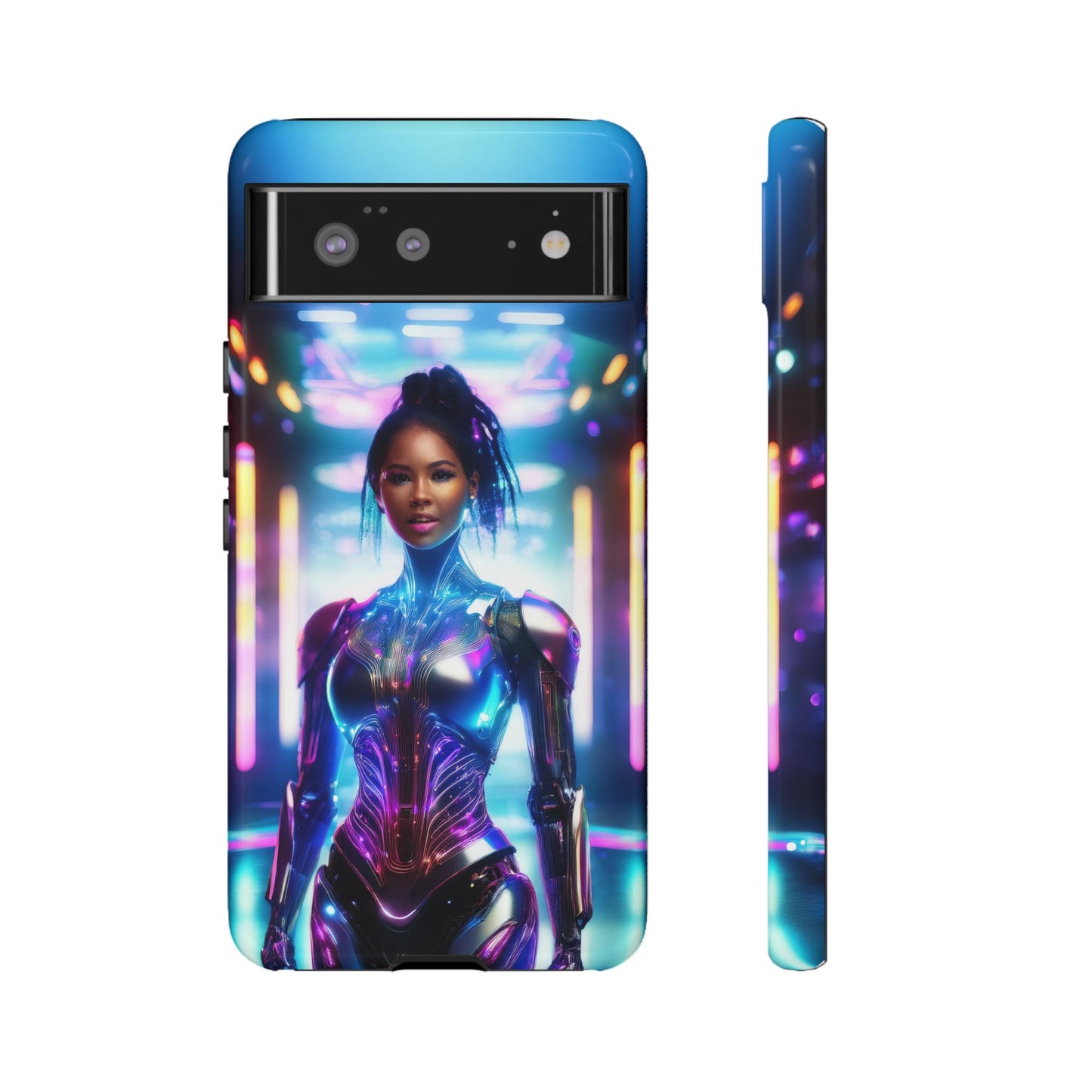 Futuristic Human Android Hybrid Cell Phone Case 009