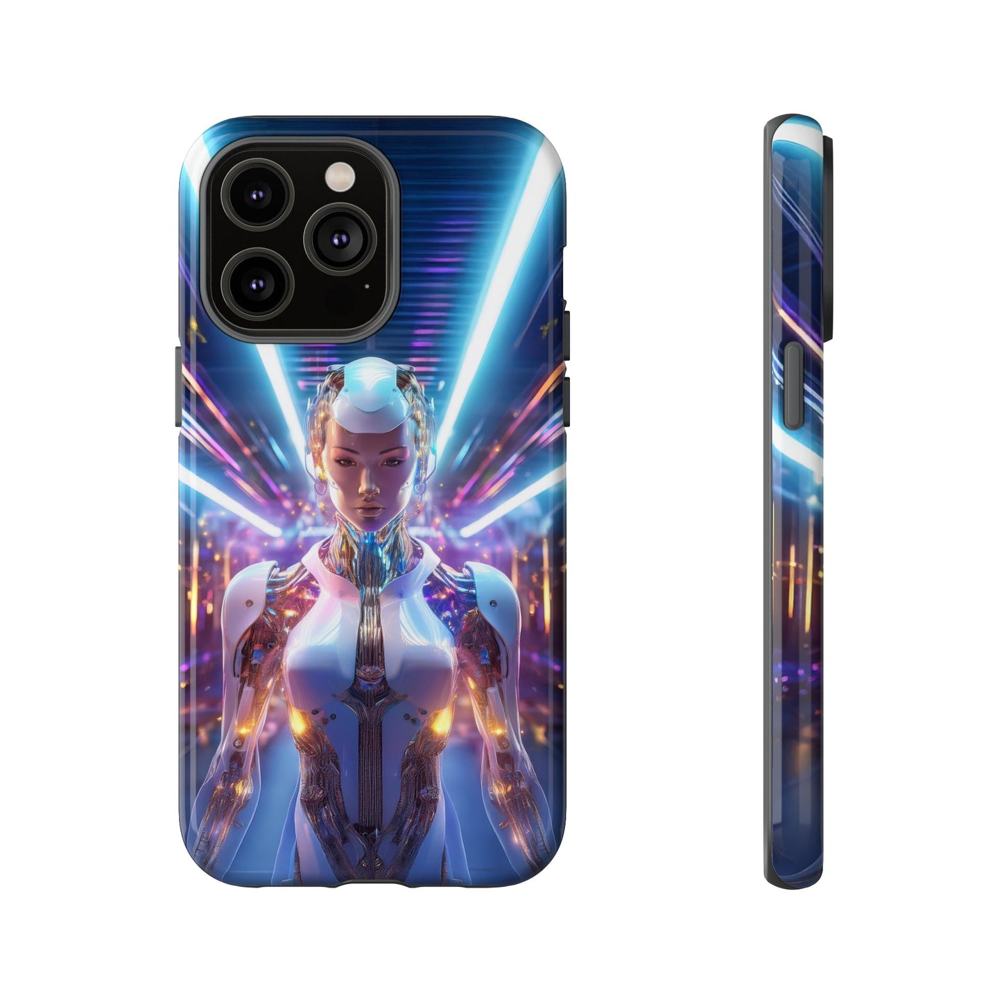 Futuristic Human Android Hybrid Cell Phone Case 007