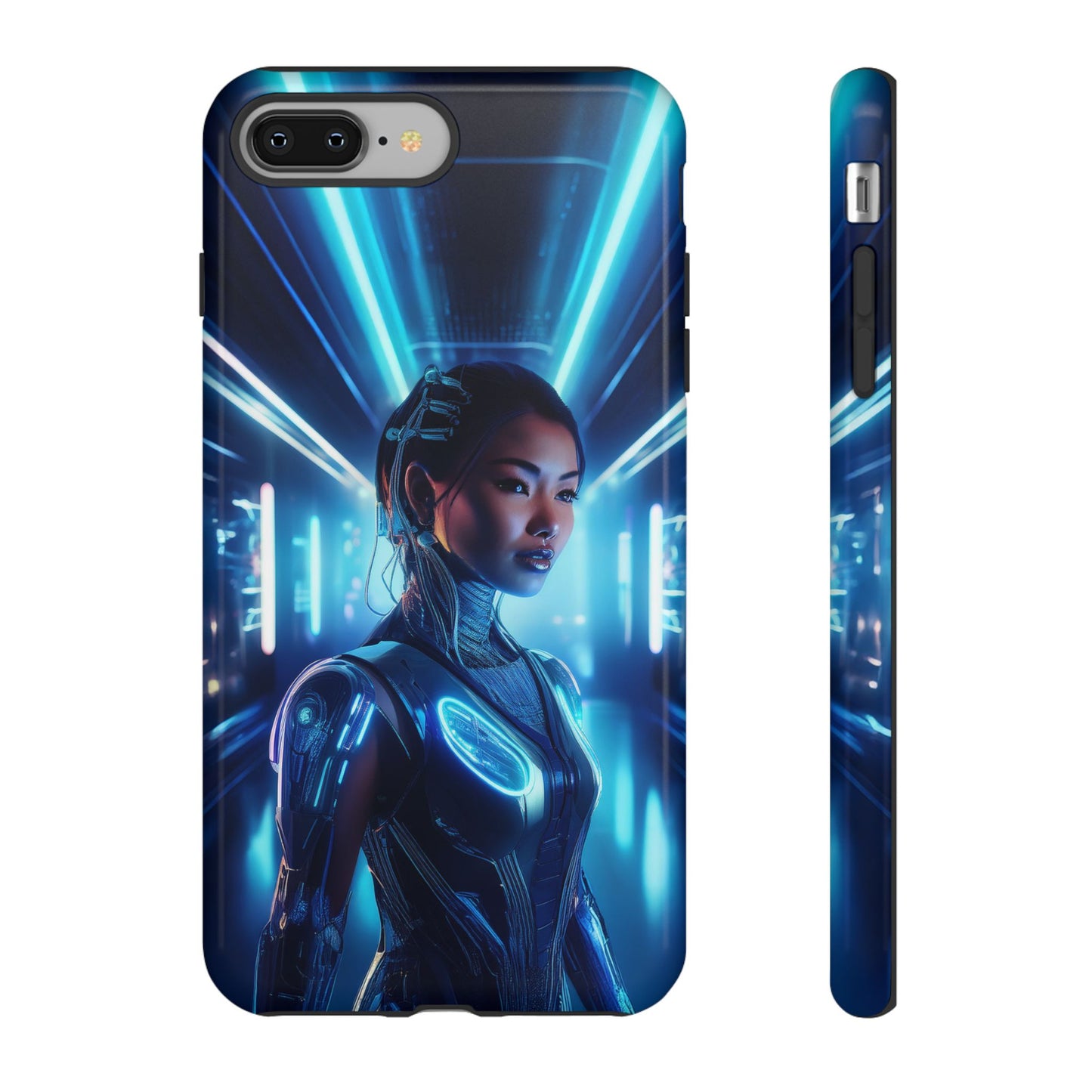 Futuristic Human Android Hybrid Cell Phone Case 004