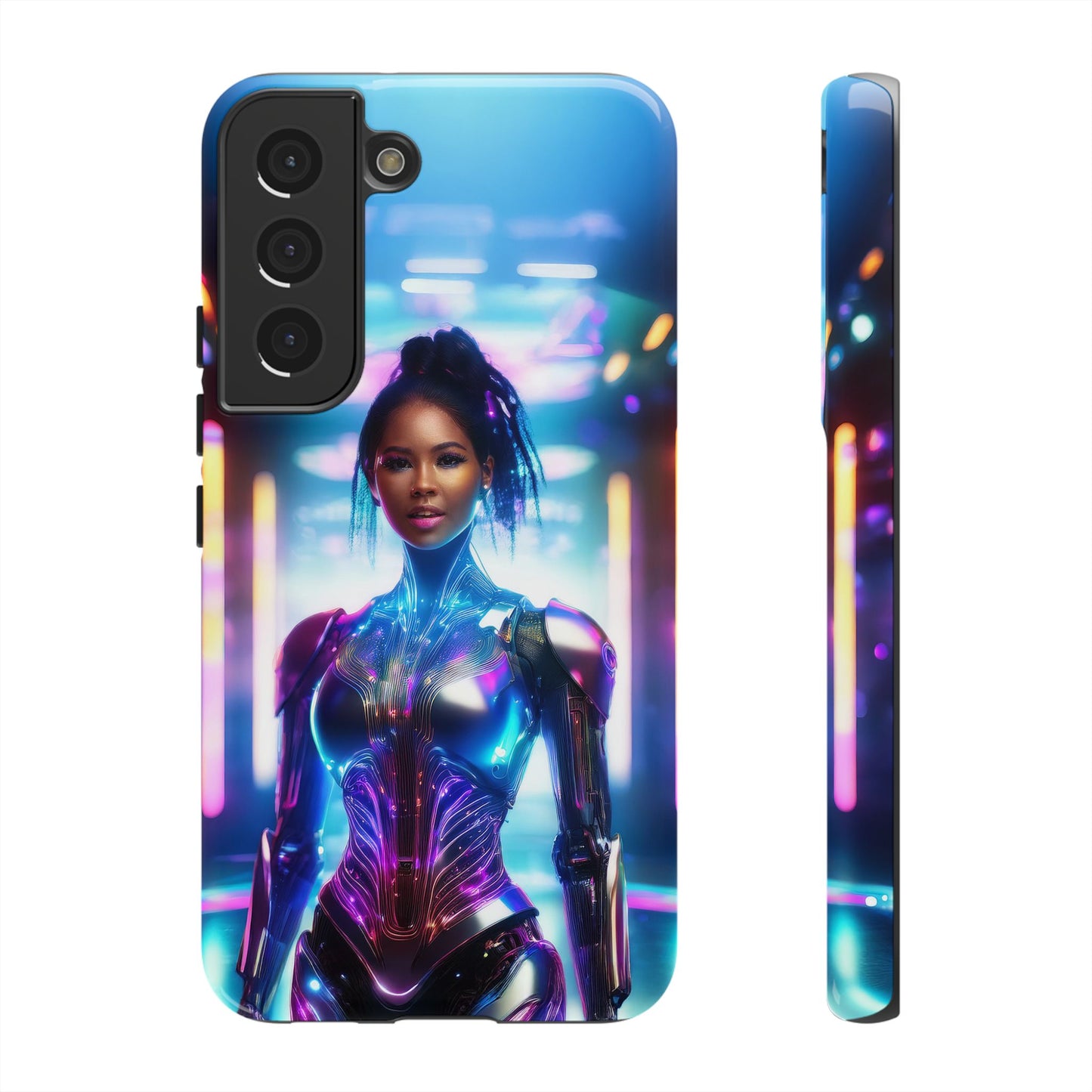 Futuristic Human Android Hybrid Cell Phone Case 009