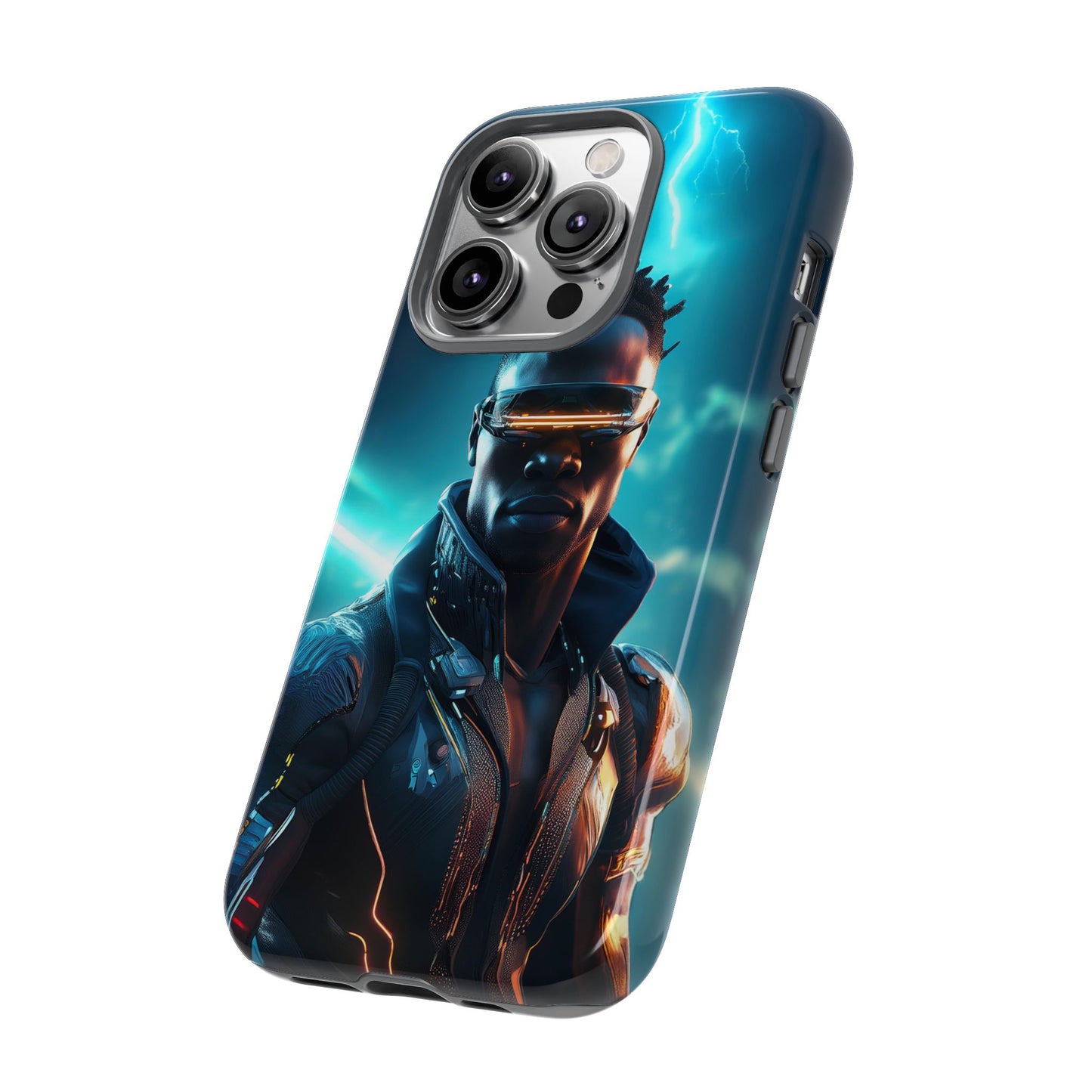 Futuristic Cyberpunk Male Cell Phone Case 014