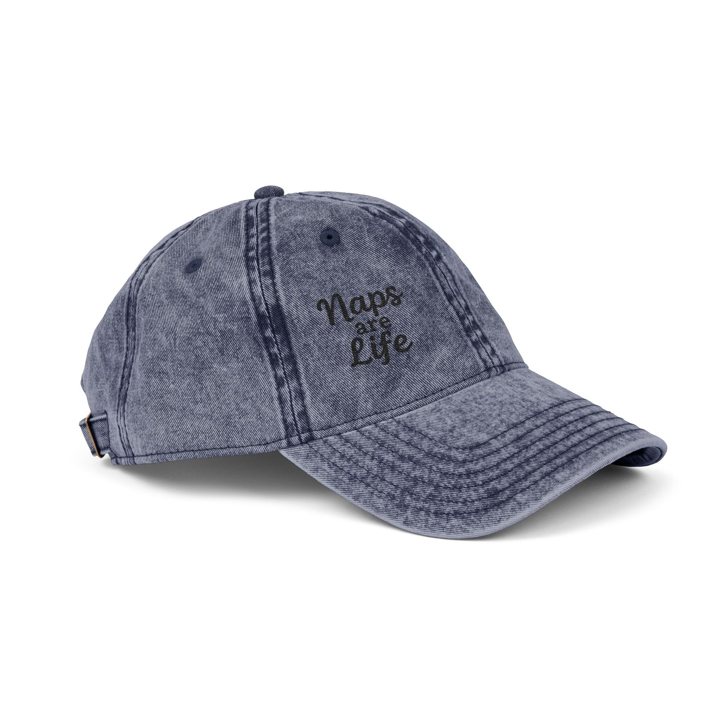 Naps Are Life Vintage Hat – Embroidered Funny Sleep Hat for Lazy Legends