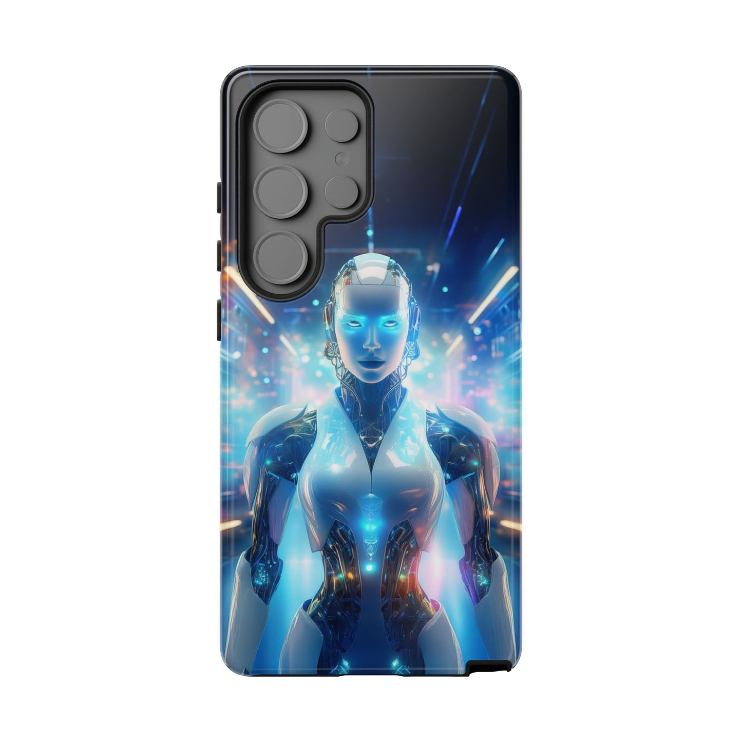 Futuristic Human Android Hybrid Cell Phone Case 012