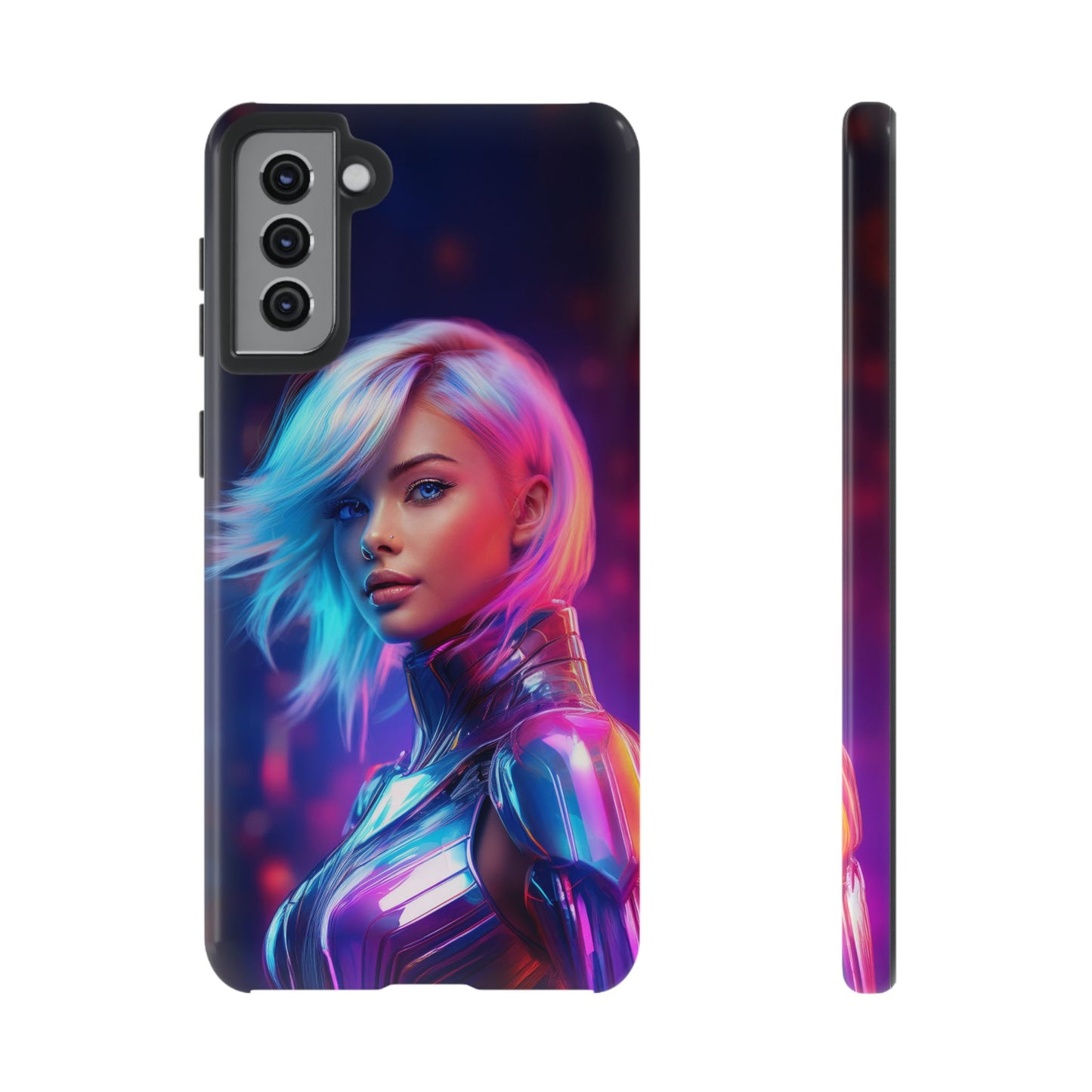 Futuristic Cyberpunk Female Cell Phone Case 028