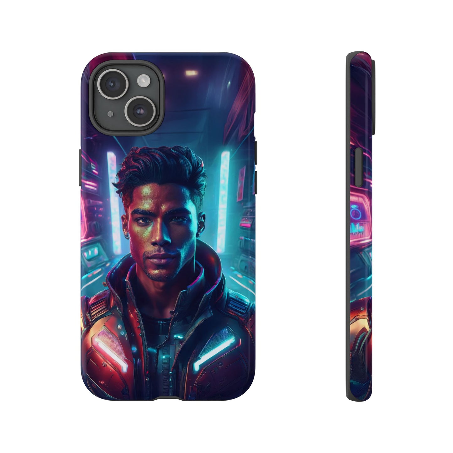 Futuristic Cyberpunk Male Cell Phone Case 007