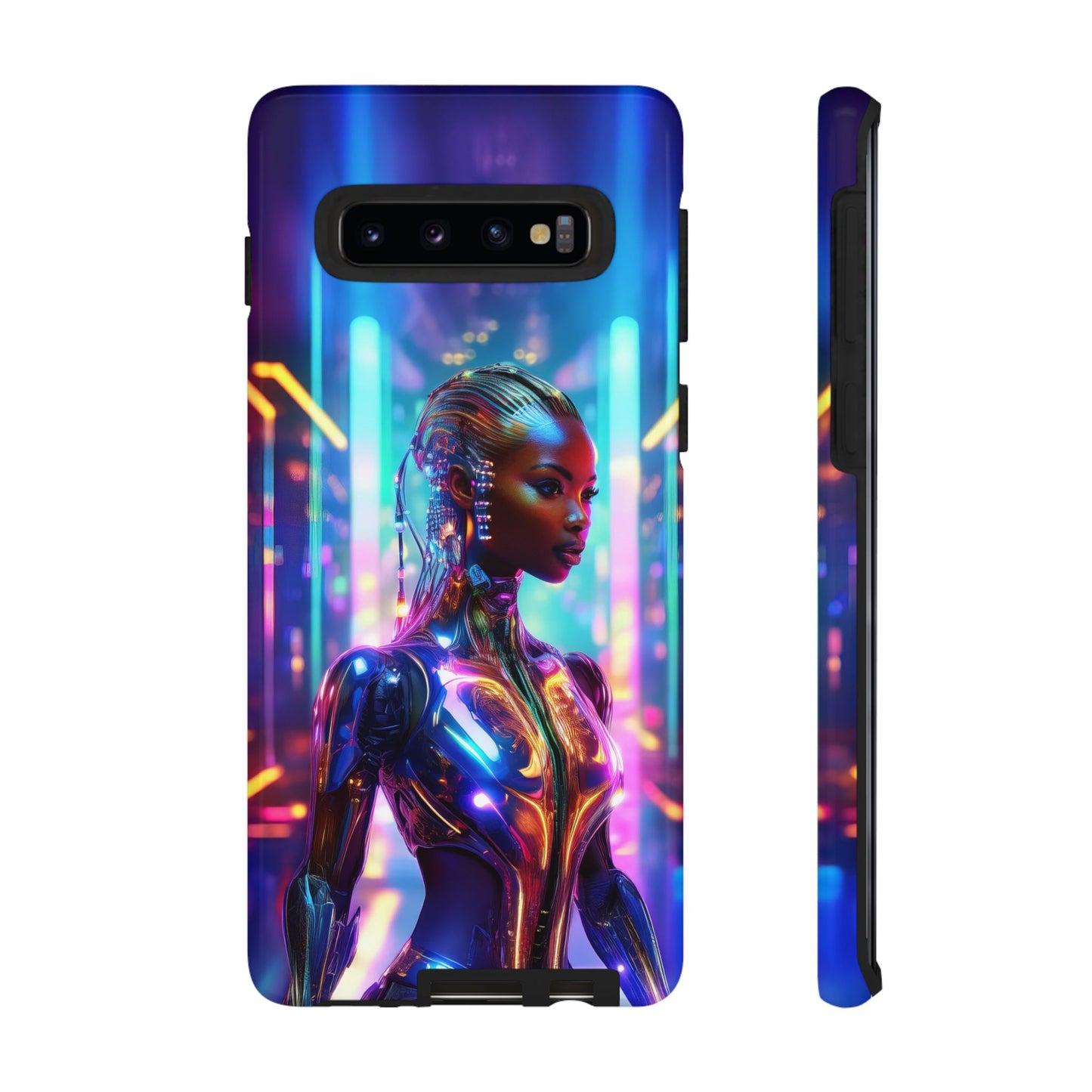 Futuristic Human Android Hybrid Cell Phone Case 018