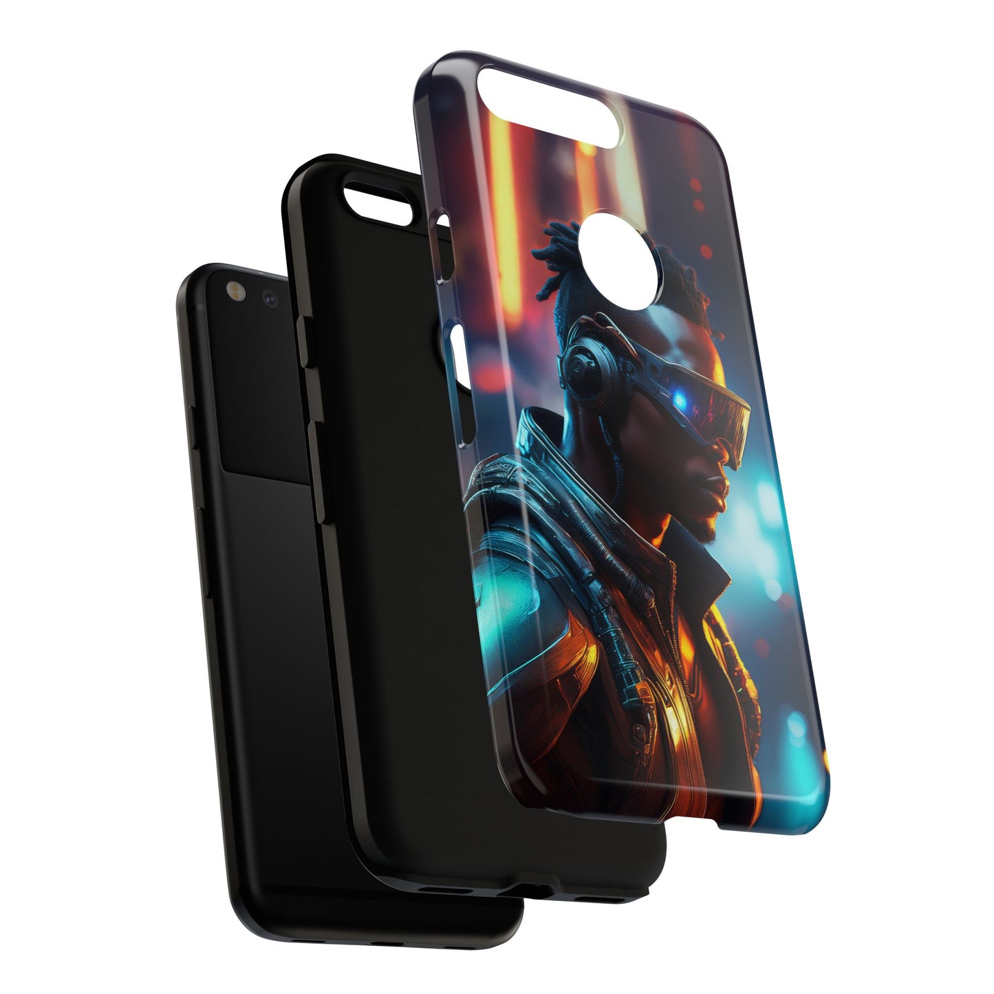 Futuristic Cyberpunk Male Cell Phone Case 016