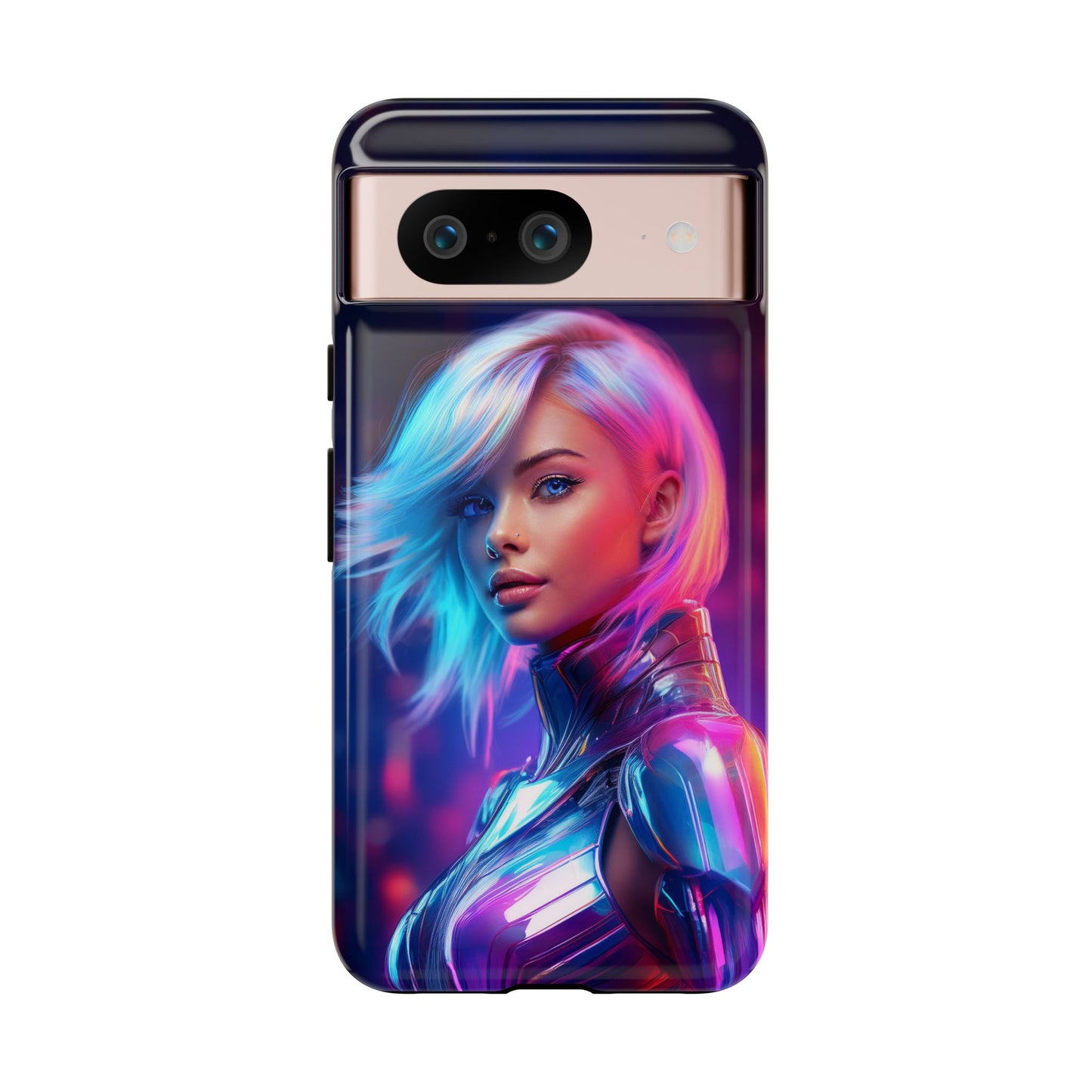 Futuristic Cyberpunk Female Cell Phone Case 028