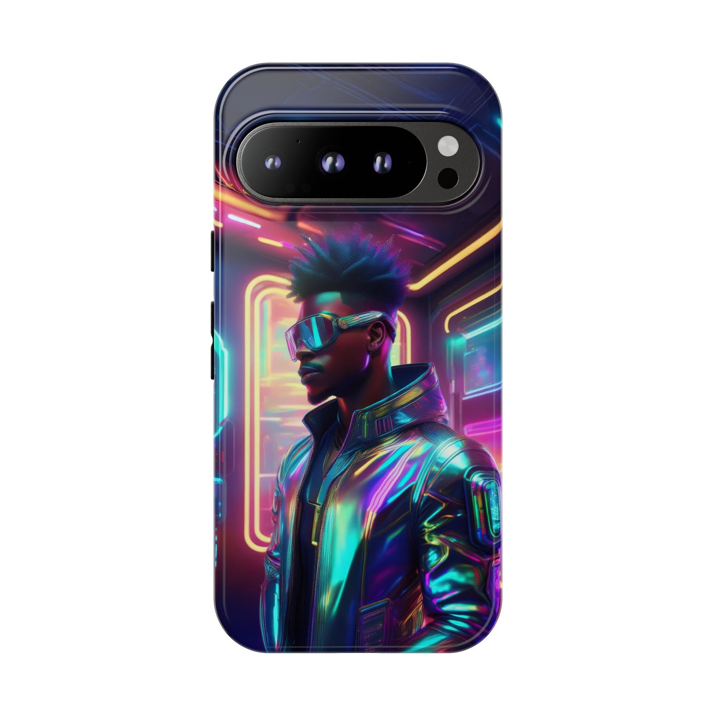 Futuristic Cyberpunk Male Cell Phone Case 004