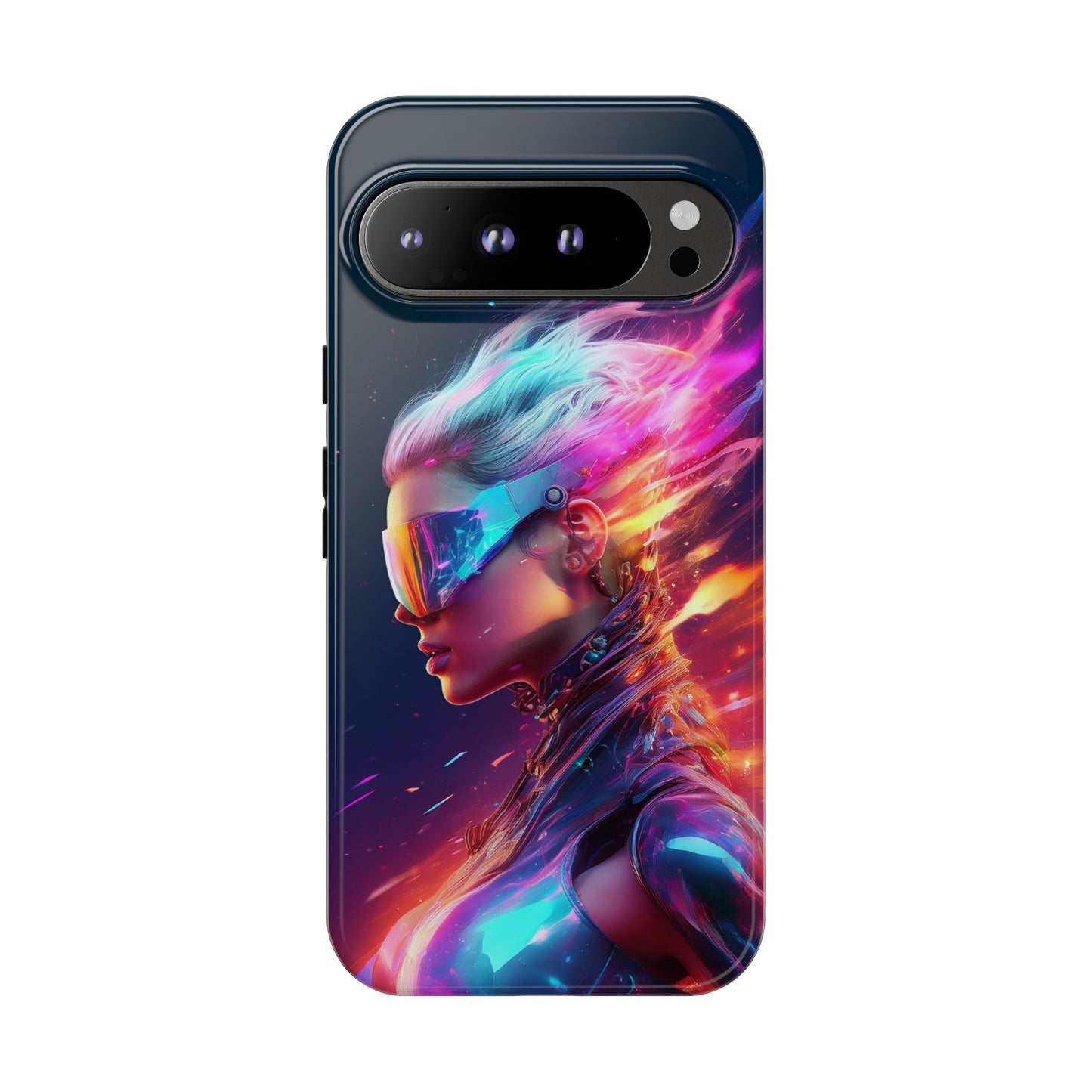 Futuristic Cyberpunk Female Cell Phone Case 025