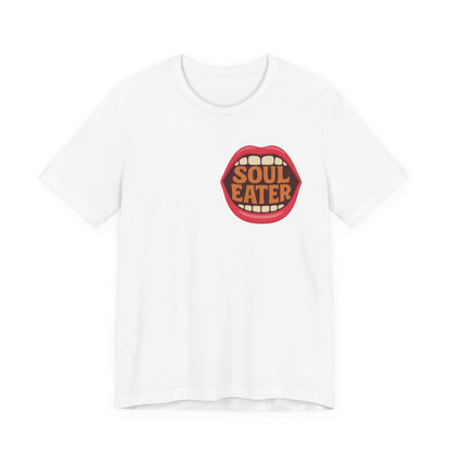 Colorful Design Soul Eater Shirt – Bold Funny Tee for Women Who Break Hearts and Don’t Apologize. Unisex Jersey Short Sleeve Tee