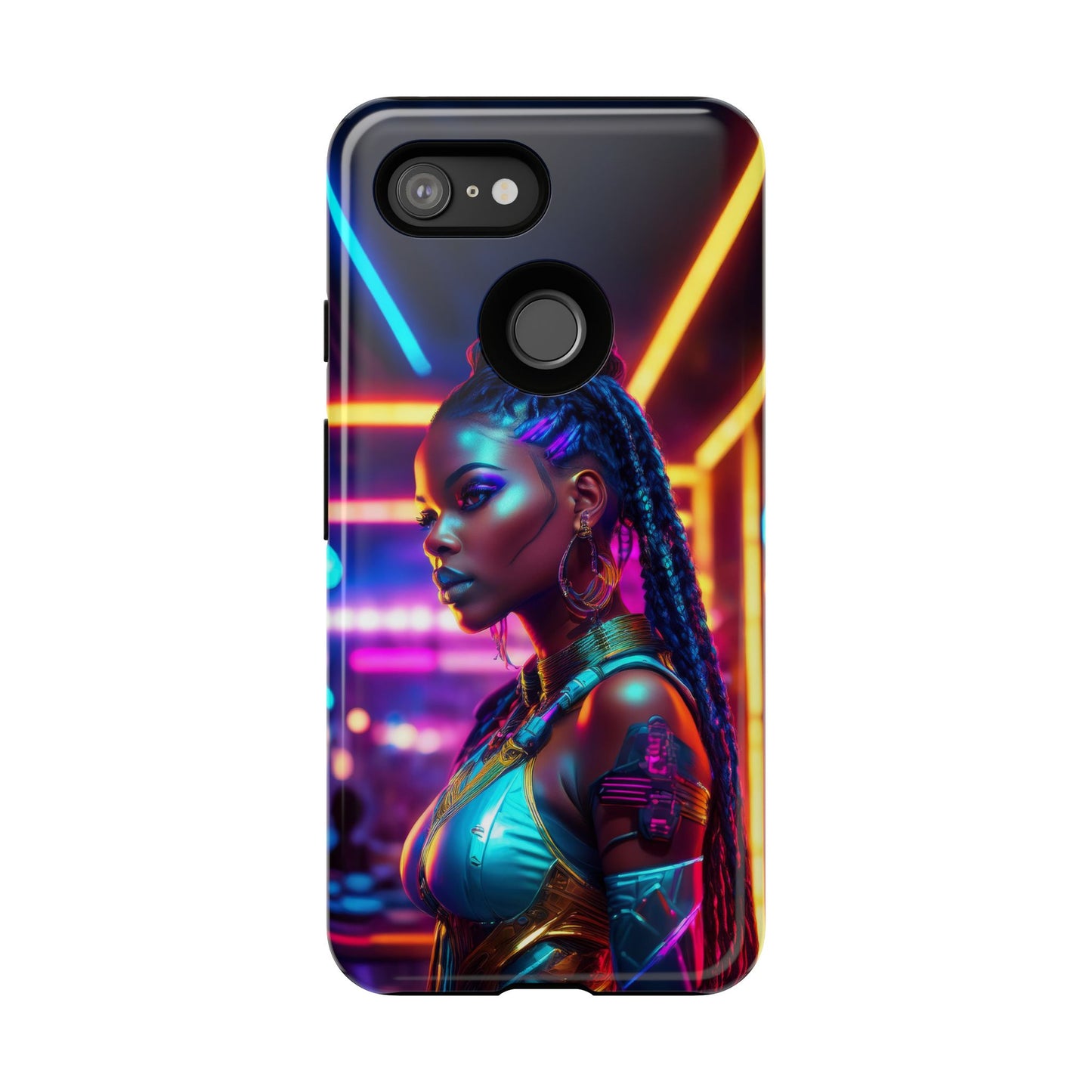 Futuristic Cyberpunk Female Cell Phone Case 006