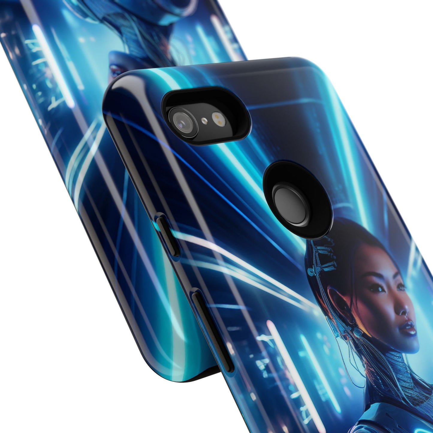 Futuristic Human Android Hybrid Cell Phone Case 004