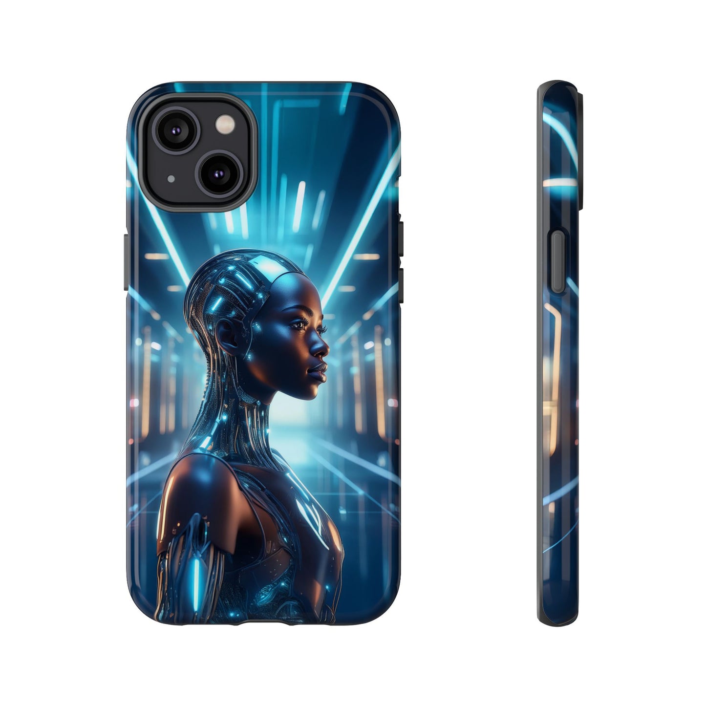 Futuristic Human Android Hybrid Cell Phone Case 003