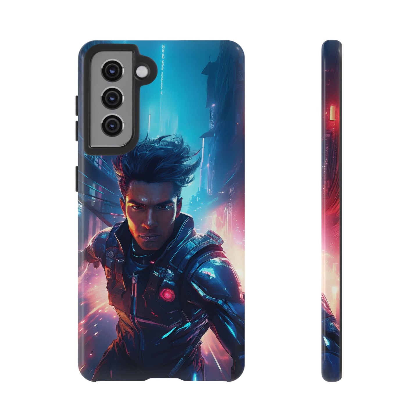 Futuristic Cyberpunk Male Cell Phone Case 017