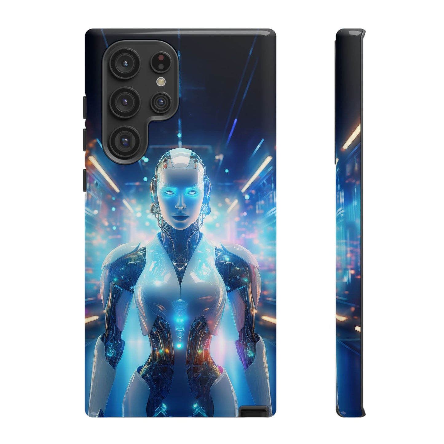 Futuristic Human Android Hybrid Cell Phone Case 012