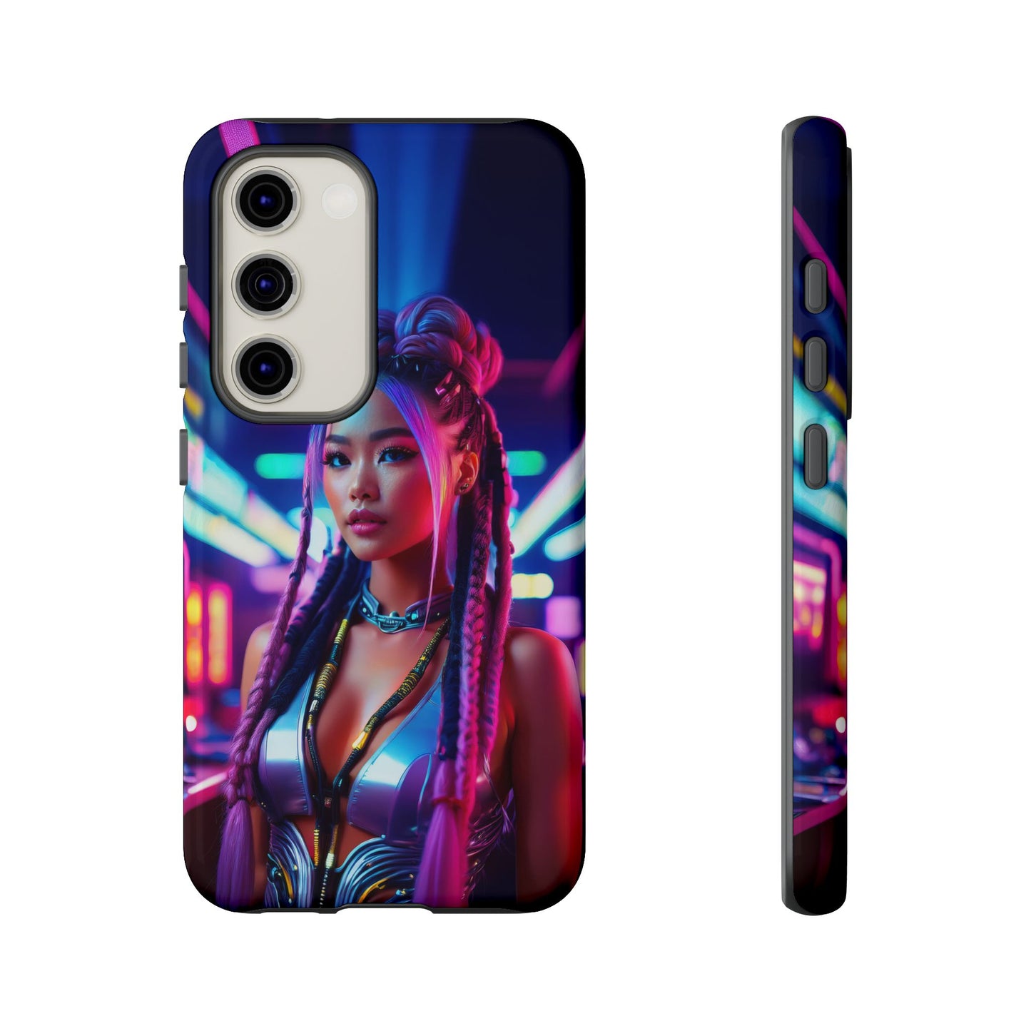 Futuristic Cyberpunk Female Cell Phone Case 008