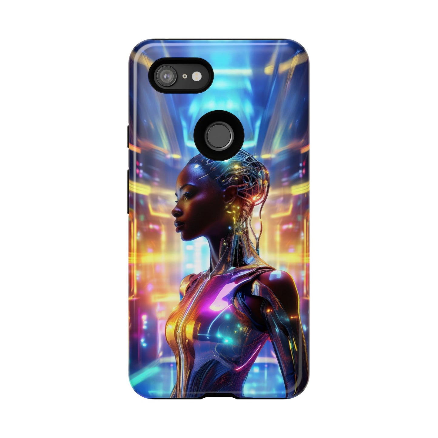 Futuristic Human Android Hybrid Cell Phone Case 011