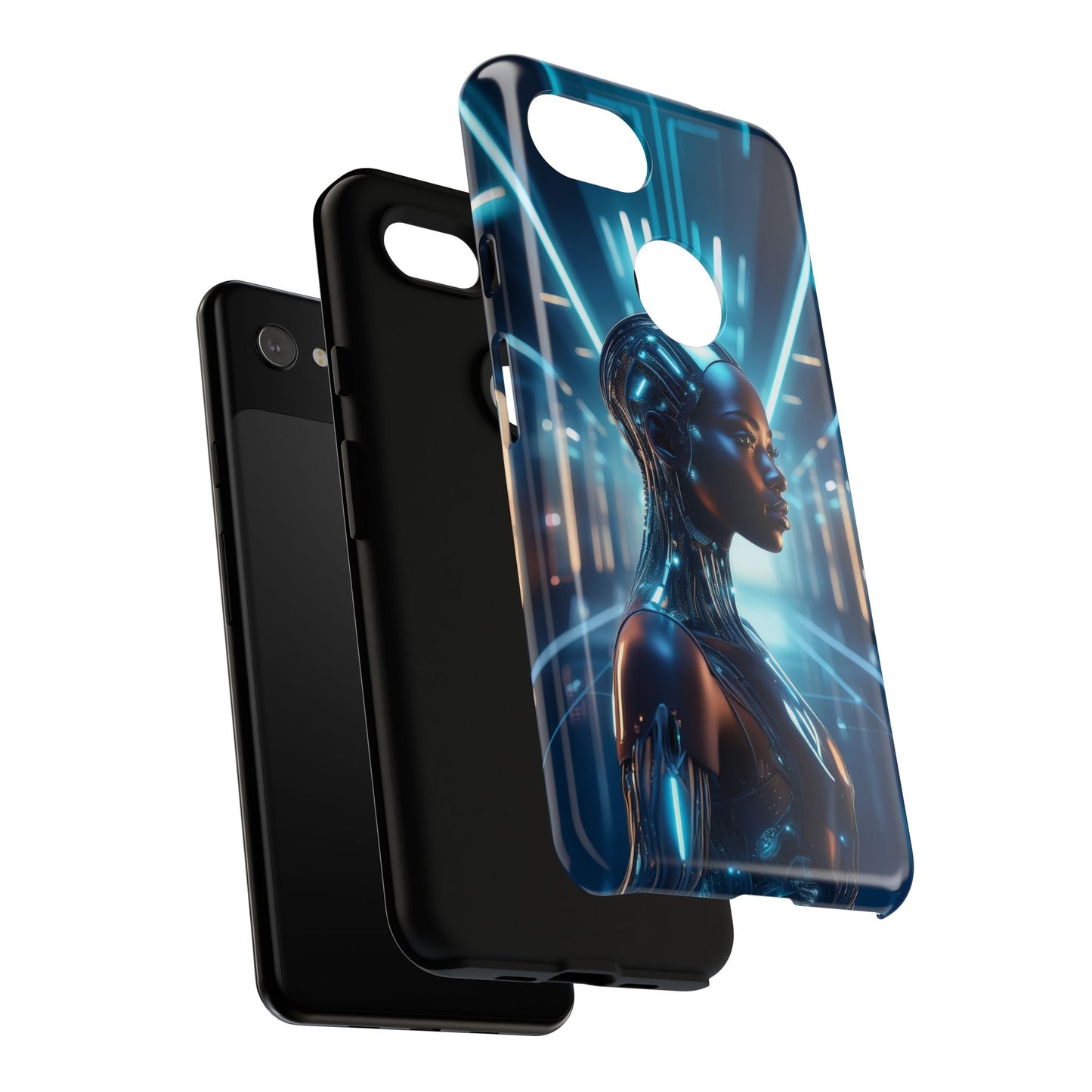 Futuristic Human Android Hybrid Cell Phone Case 003