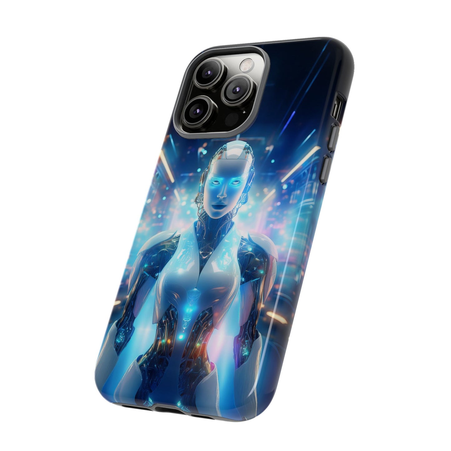 Futuristic Human Android Hybrid Cell Phone Case 012