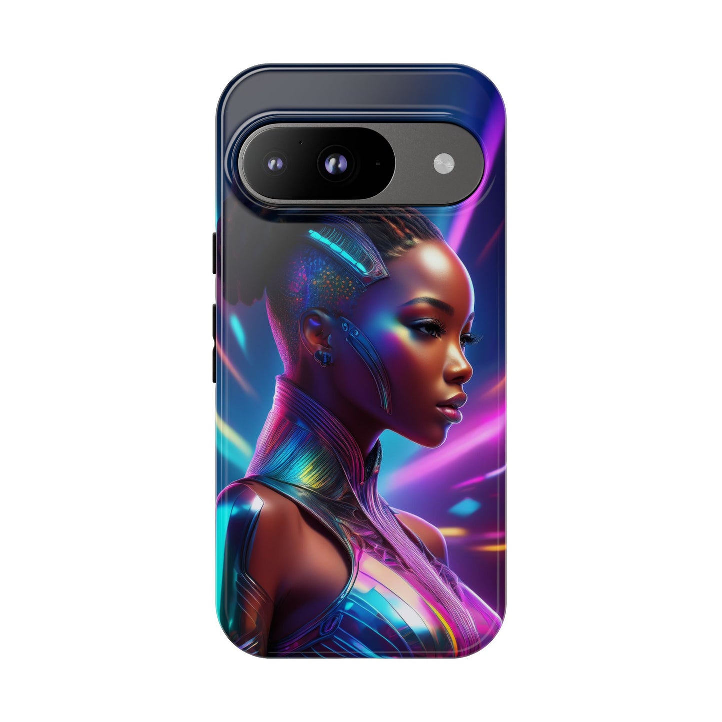 Futuristic Cyberpunk Female Cell Phone Case 014