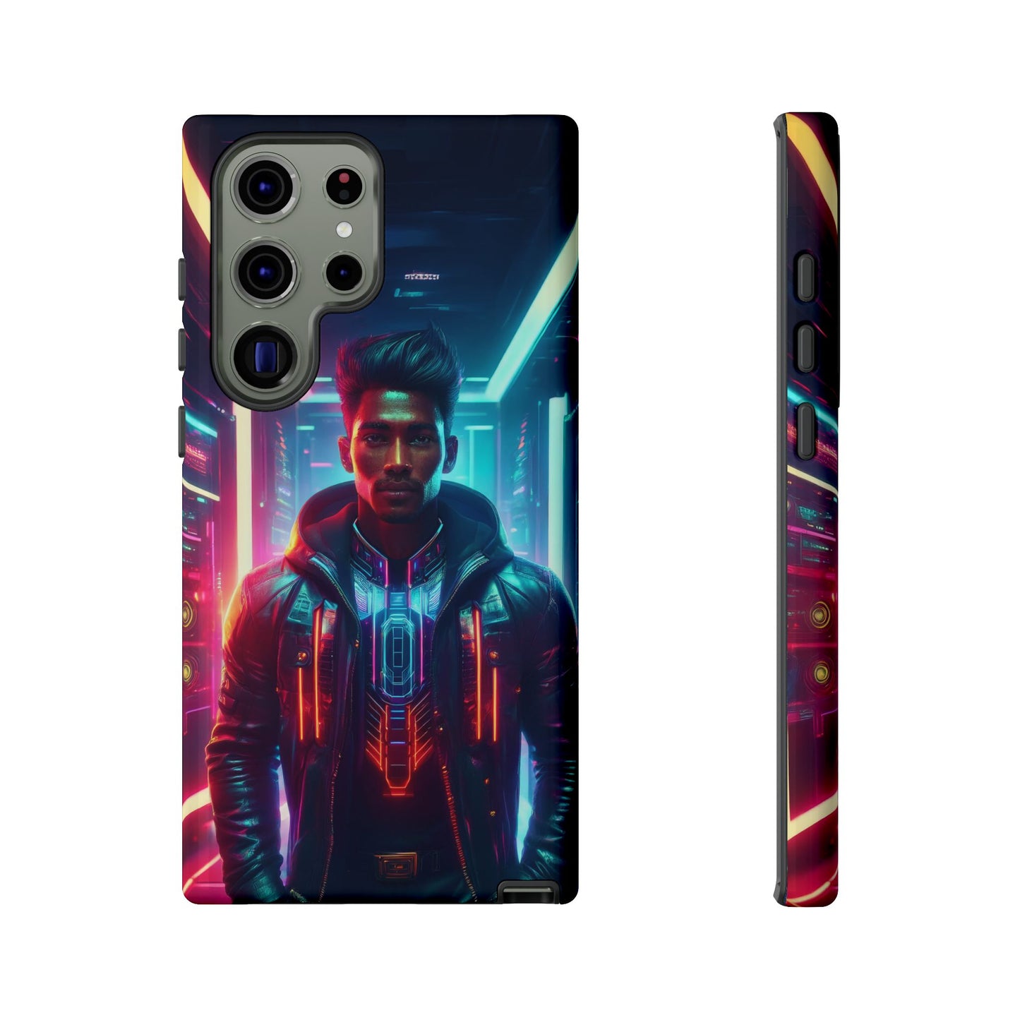 Futuristic Cyberpunk Male Cell Phone Case 001