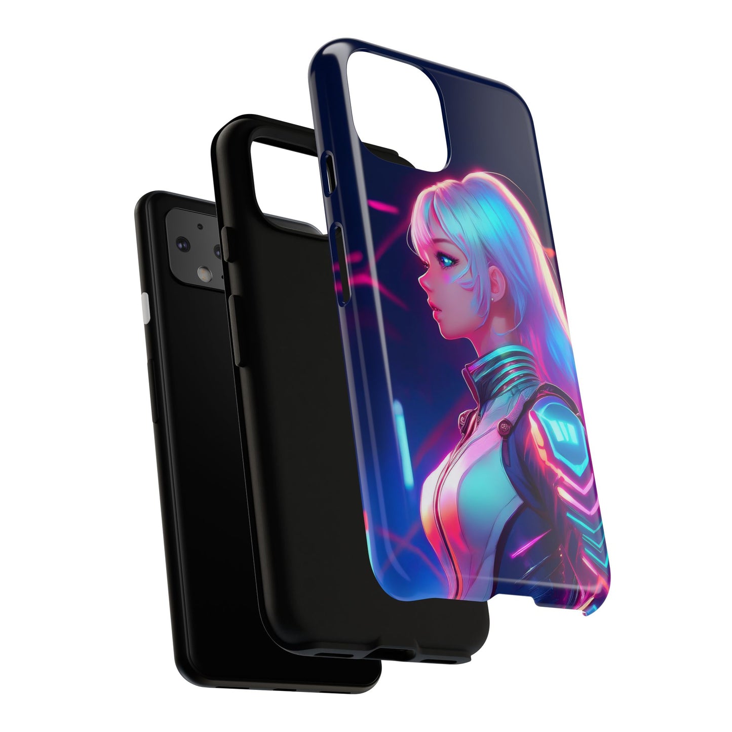 Futuristic Cyberpunk Female Cell Phone Case 009