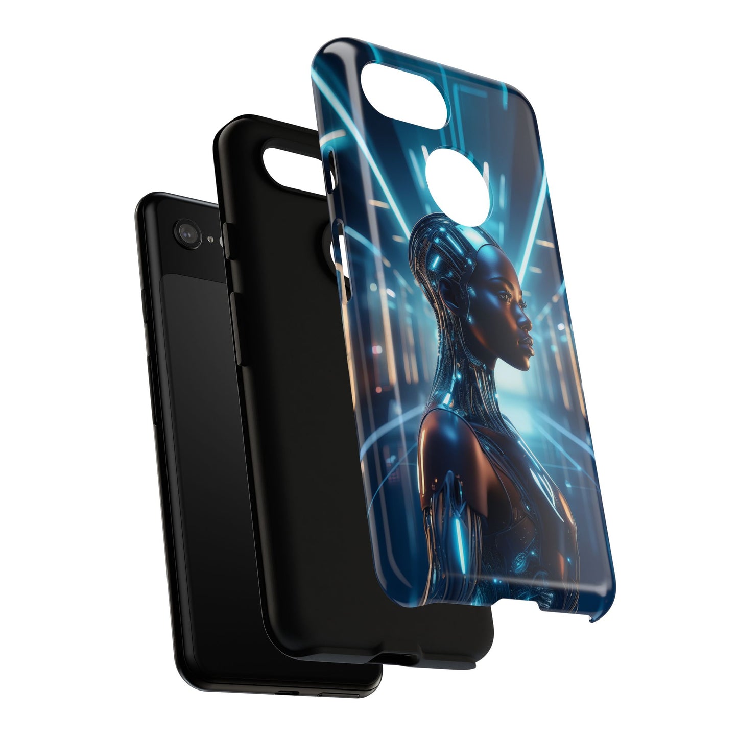 Futuristic Human Android Hybrid Cell Phone Case 003