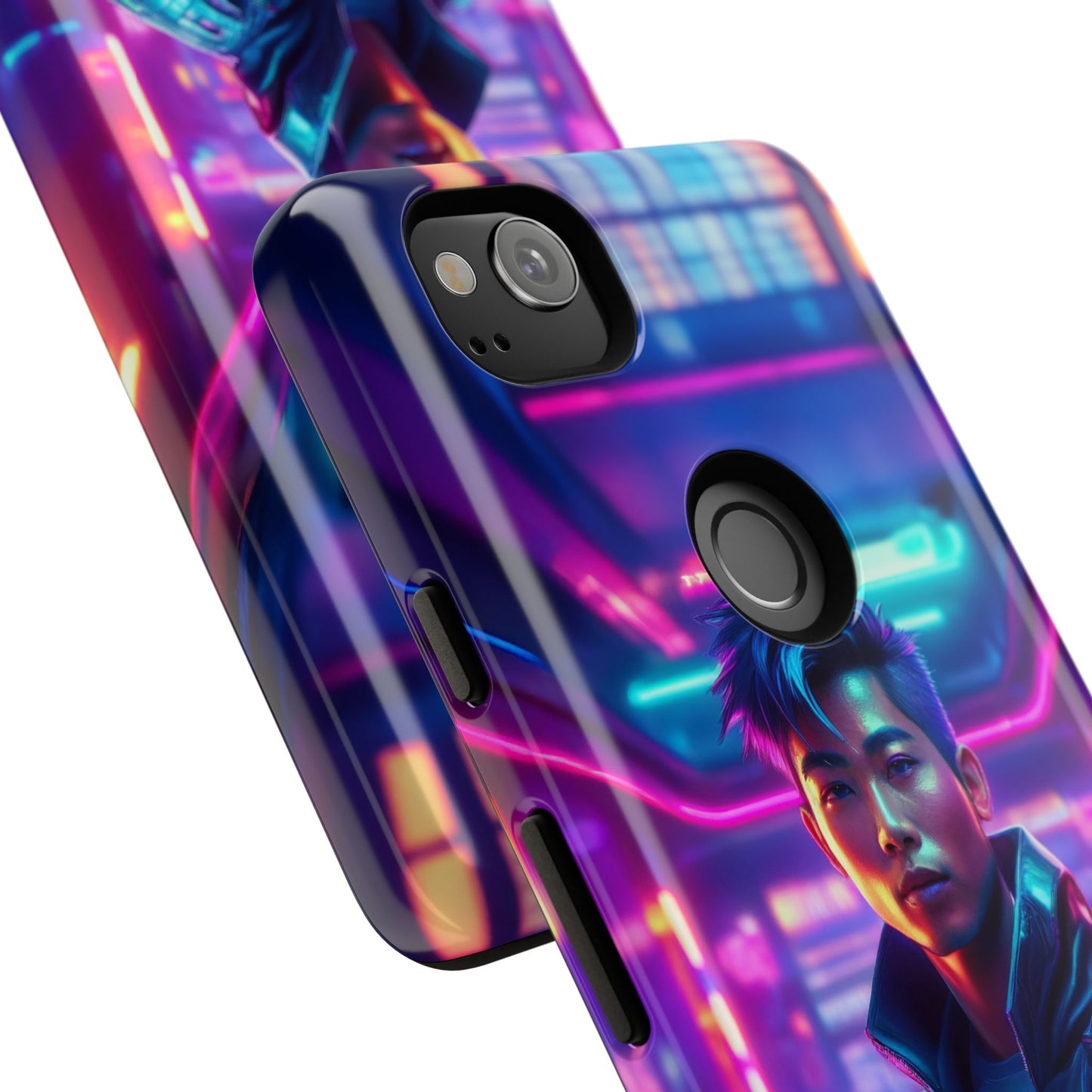 Futuristic Cyberpunk Male Cell Phone Case 012