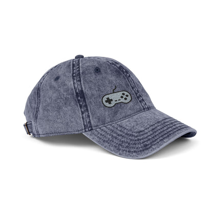 Retro Game Controller Vintage Hat – Embroidered Gamer Hat for Vintage Video Game Lovers and 90s Nostalgia