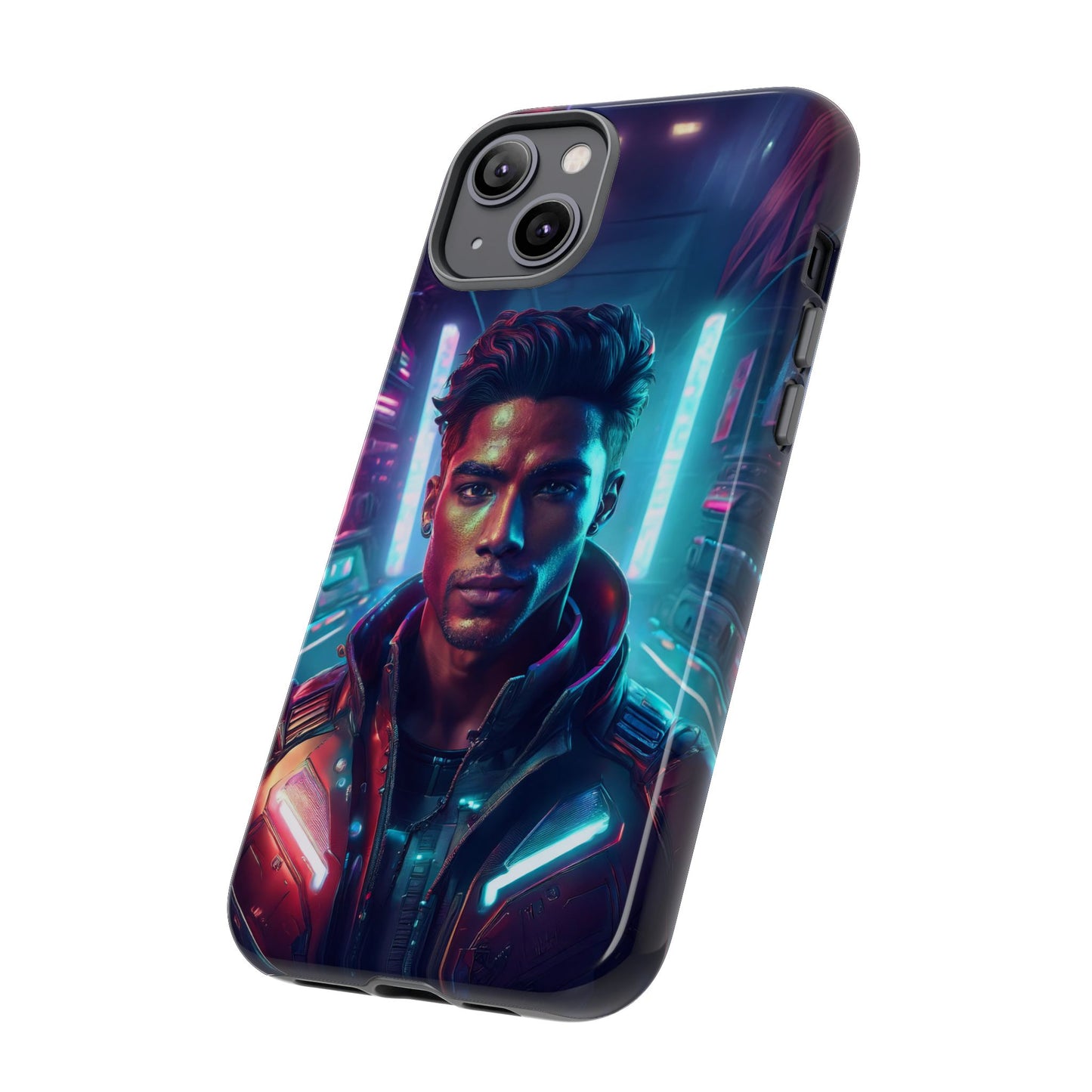 Futuristic Cyberpunk Male Cell Phone Case 007