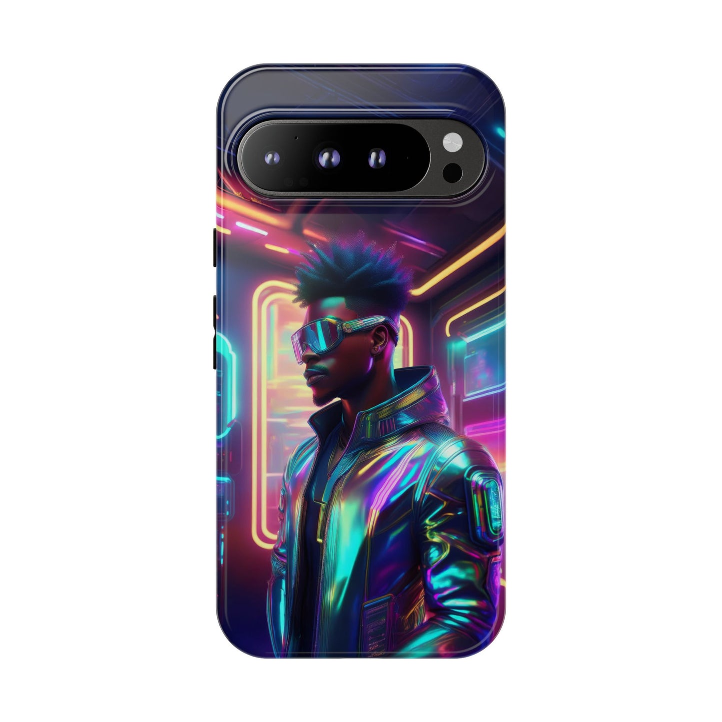 Futuristic Cyberpunk Male Cell Phone Case 004