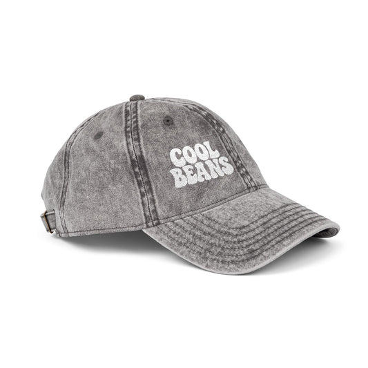 Cool Beans Vintage Hat – Embroidered Funny Minimalist Hat for Dry Humor and Casual Vibes