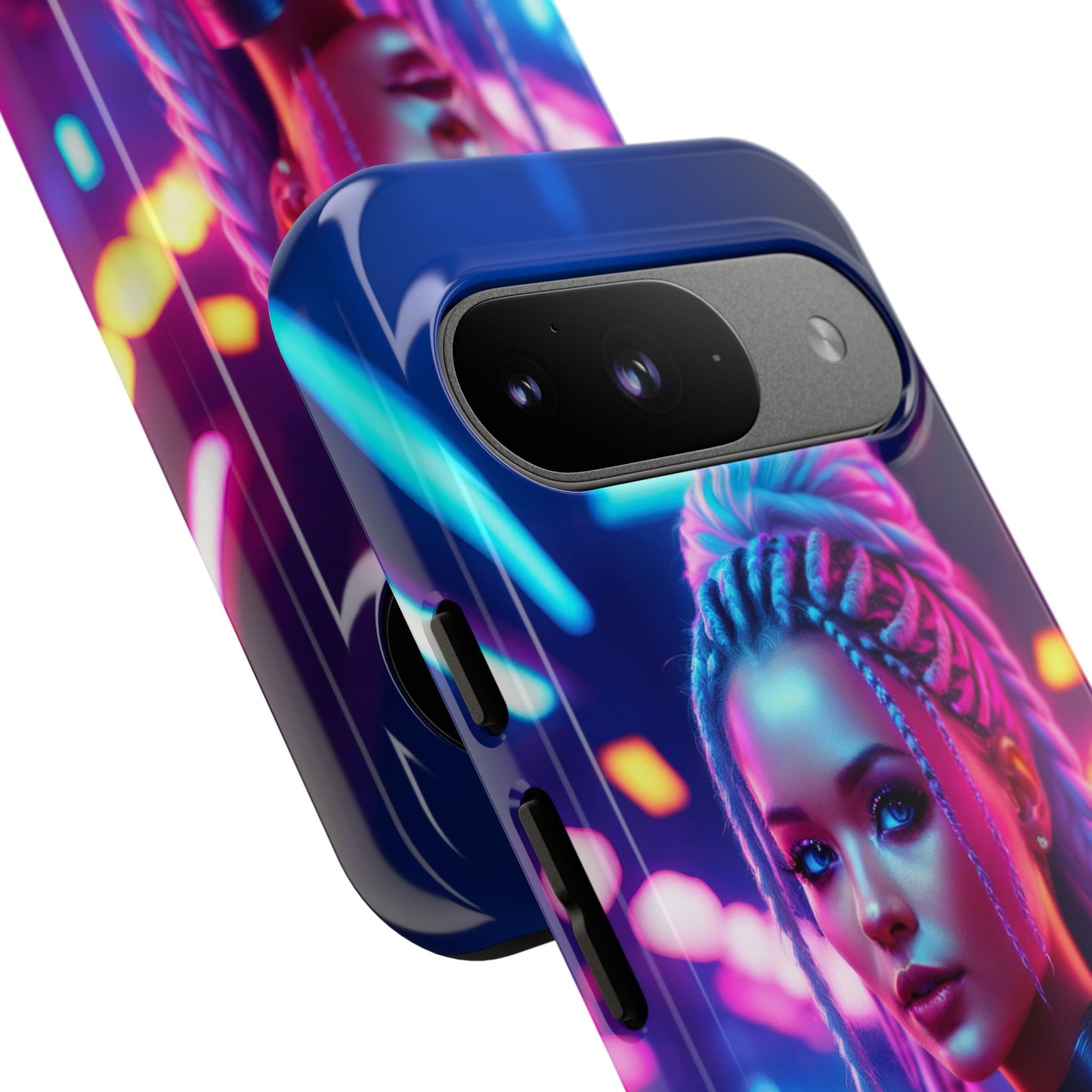 Futuristic Cyberpunk Female Cell Phone Case 007