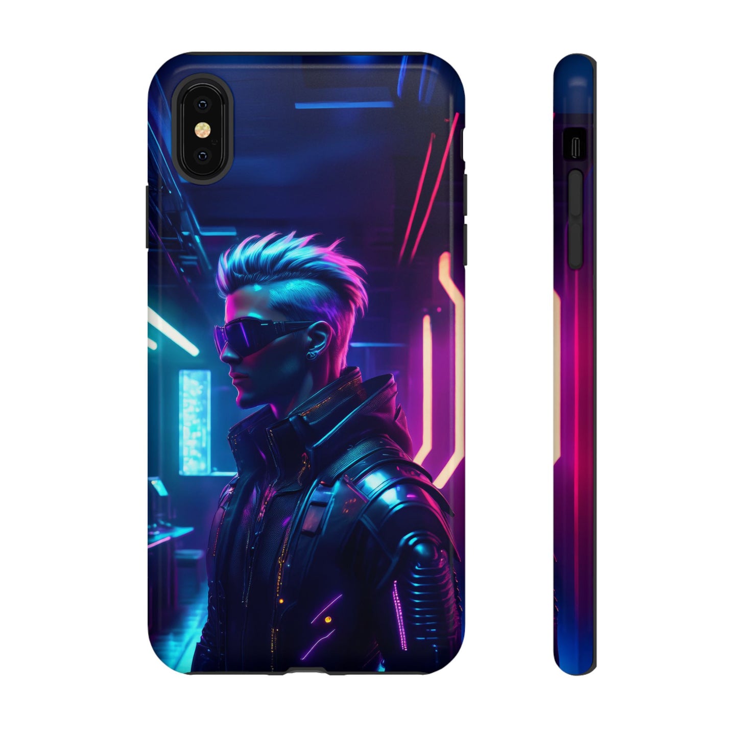 Futuristic Cyberpunk Male Cell Phone Case 002